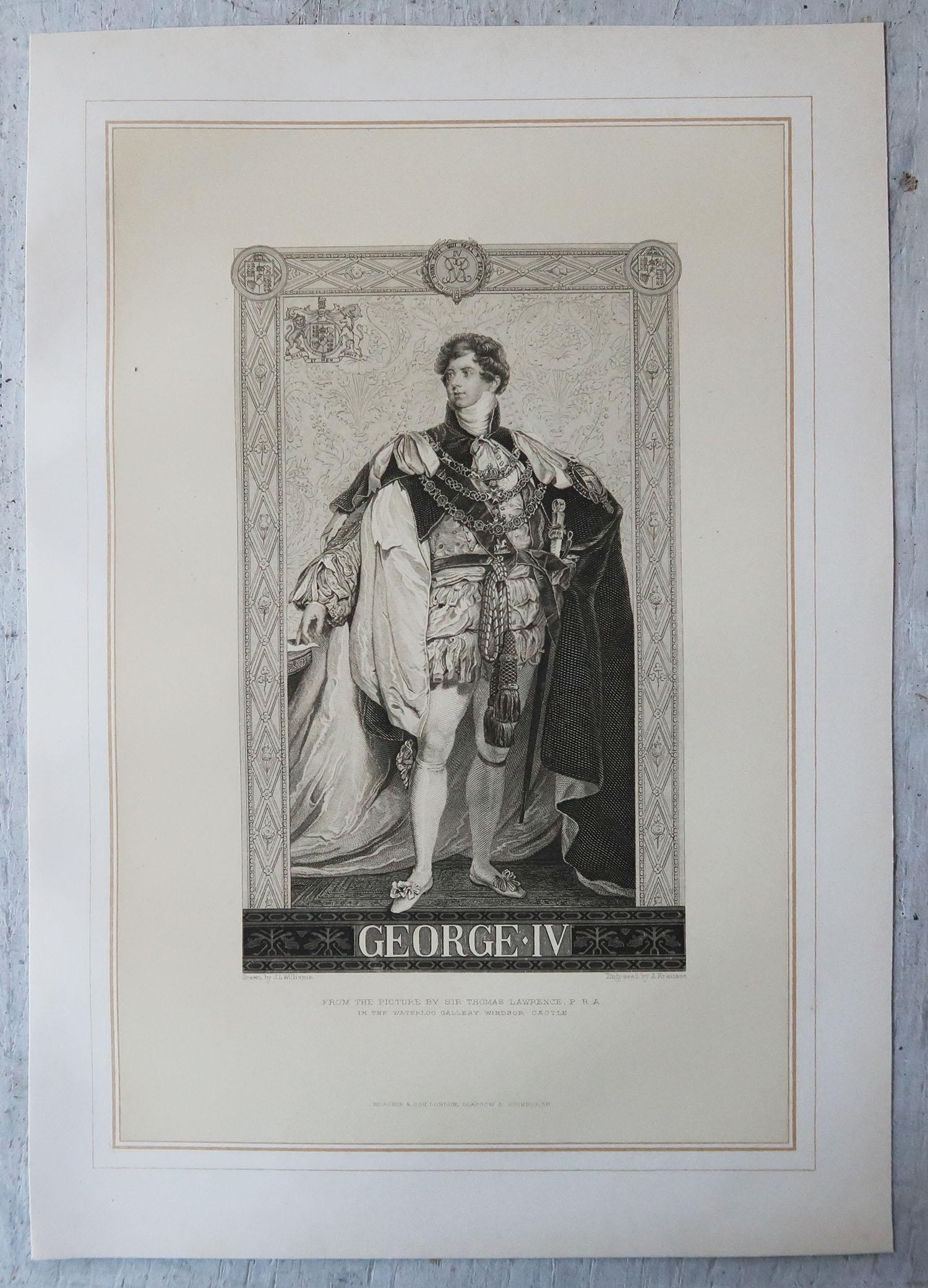 Set of 12 Original Antique Prints of English Kings and Queens, C.1870 5