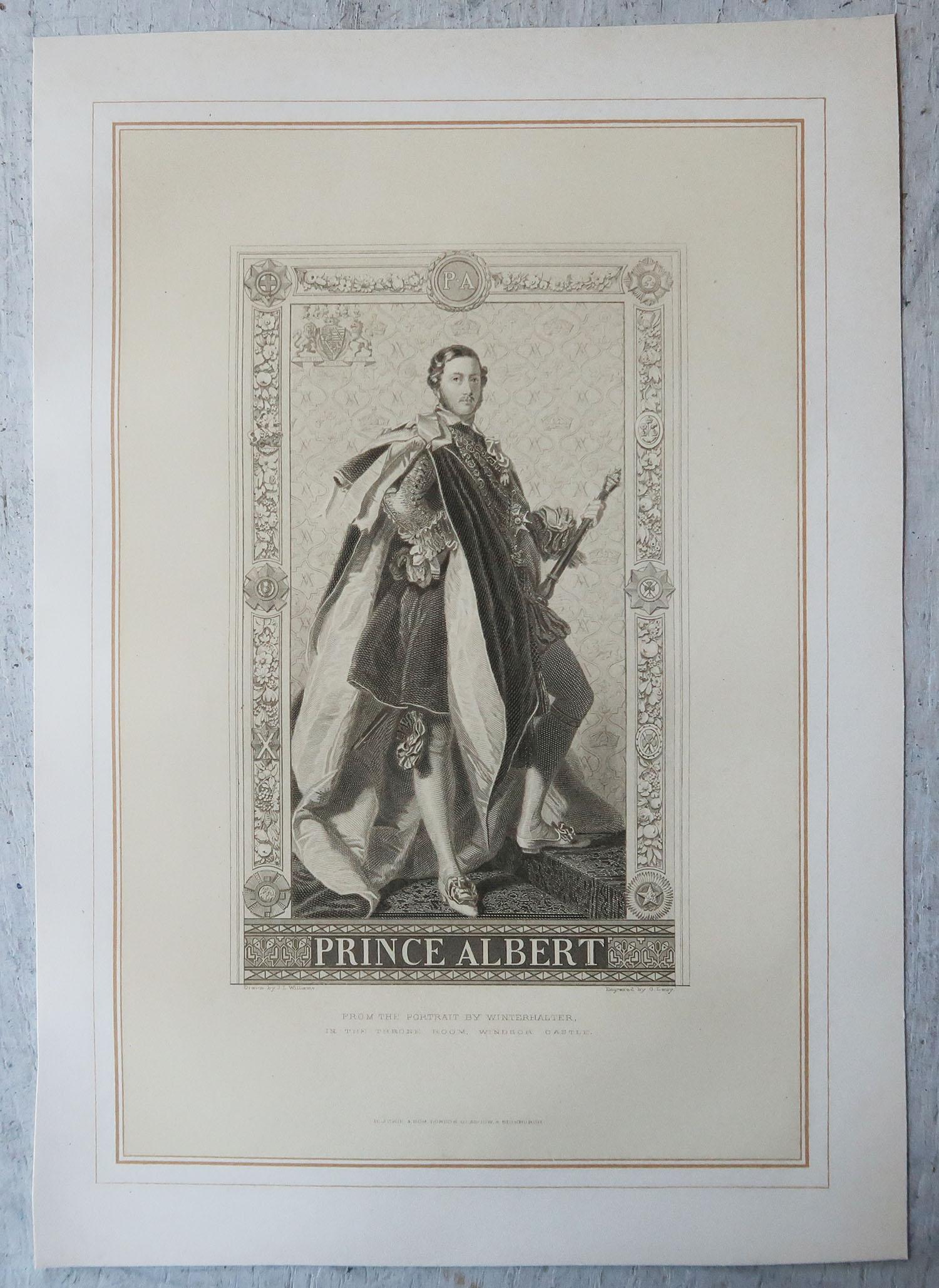Set of 12 Original Antique Prints of English Kings and Queens, C.1870 6