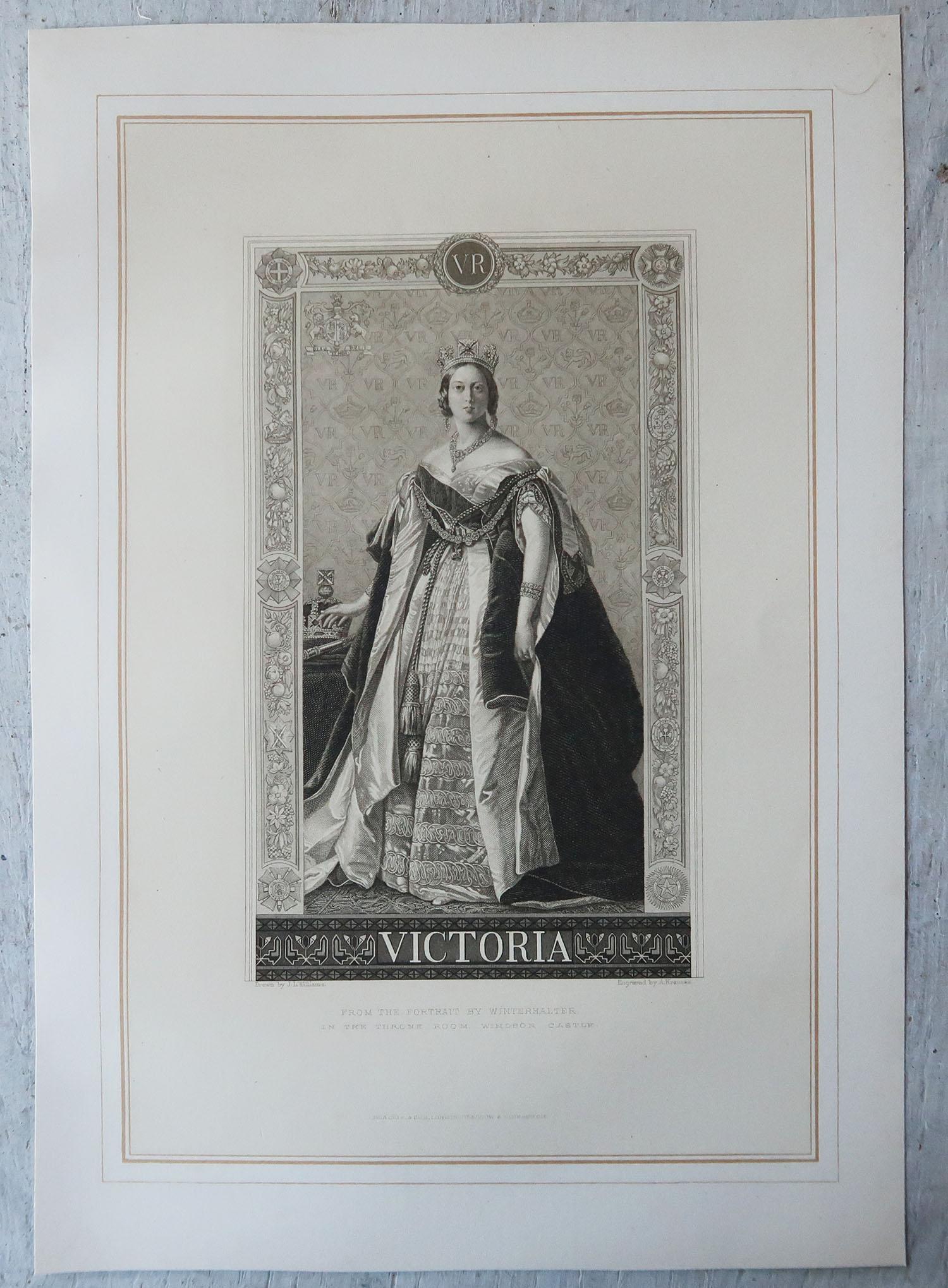 Set of 12 Original Antique Prints of English Kings and Queens, C.1870 7