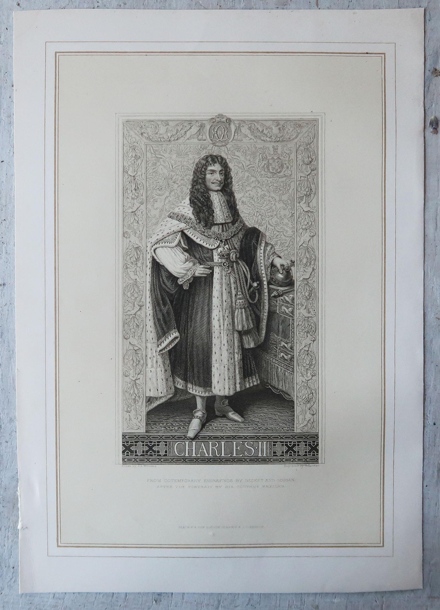 Glorious set of 12 prints of English Kings and Queens

Steel engravings

Published by Blackie & Son, C.1870

Unframed.

The measurement given is the paper size of one print.





