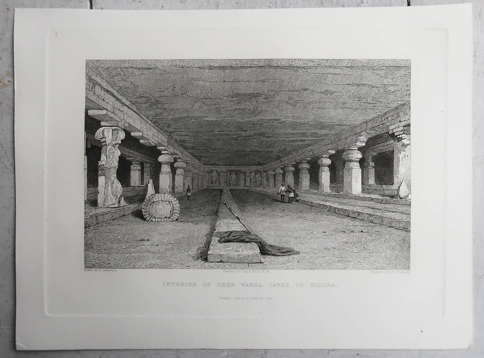 Ensemble de 12 gravures anciennes originales de l'Inde, vers 1830 en vente 5