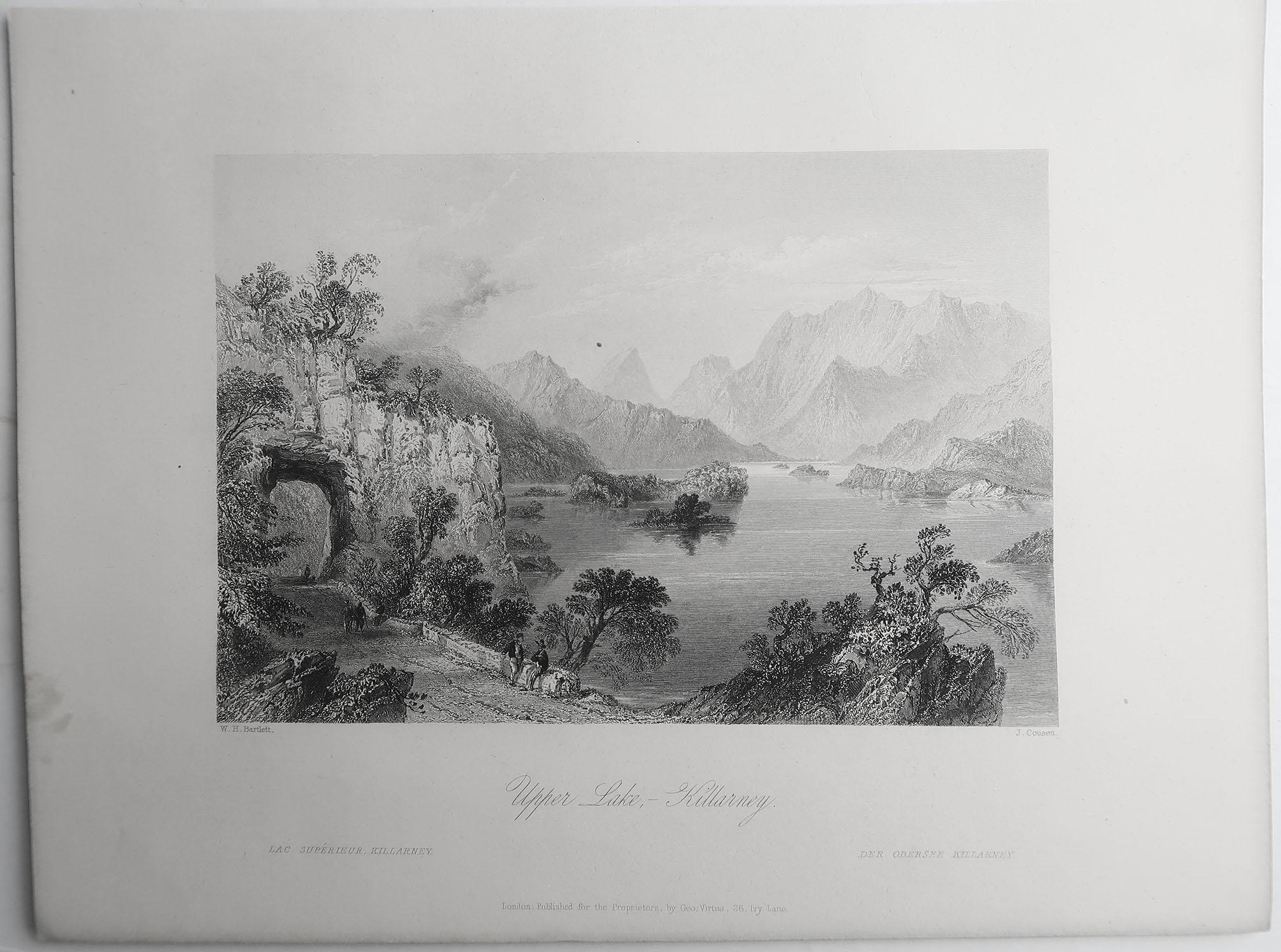 Other Set of 12 Original Antique Prints of Ireland, Dated 1840