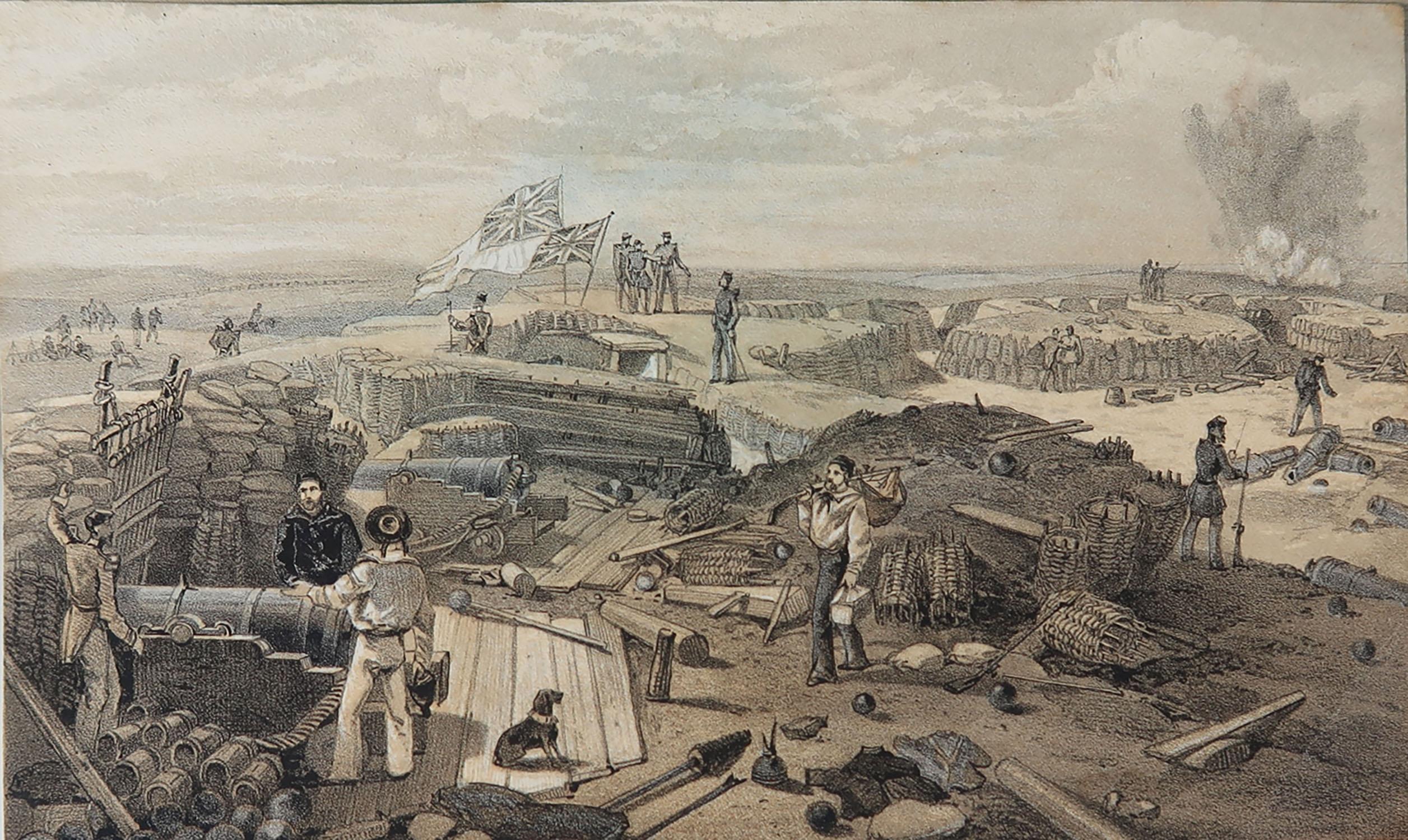 Set von 12 Original-Antiquitätendrucken der Krimkriege, um 1860 im Angebot 3