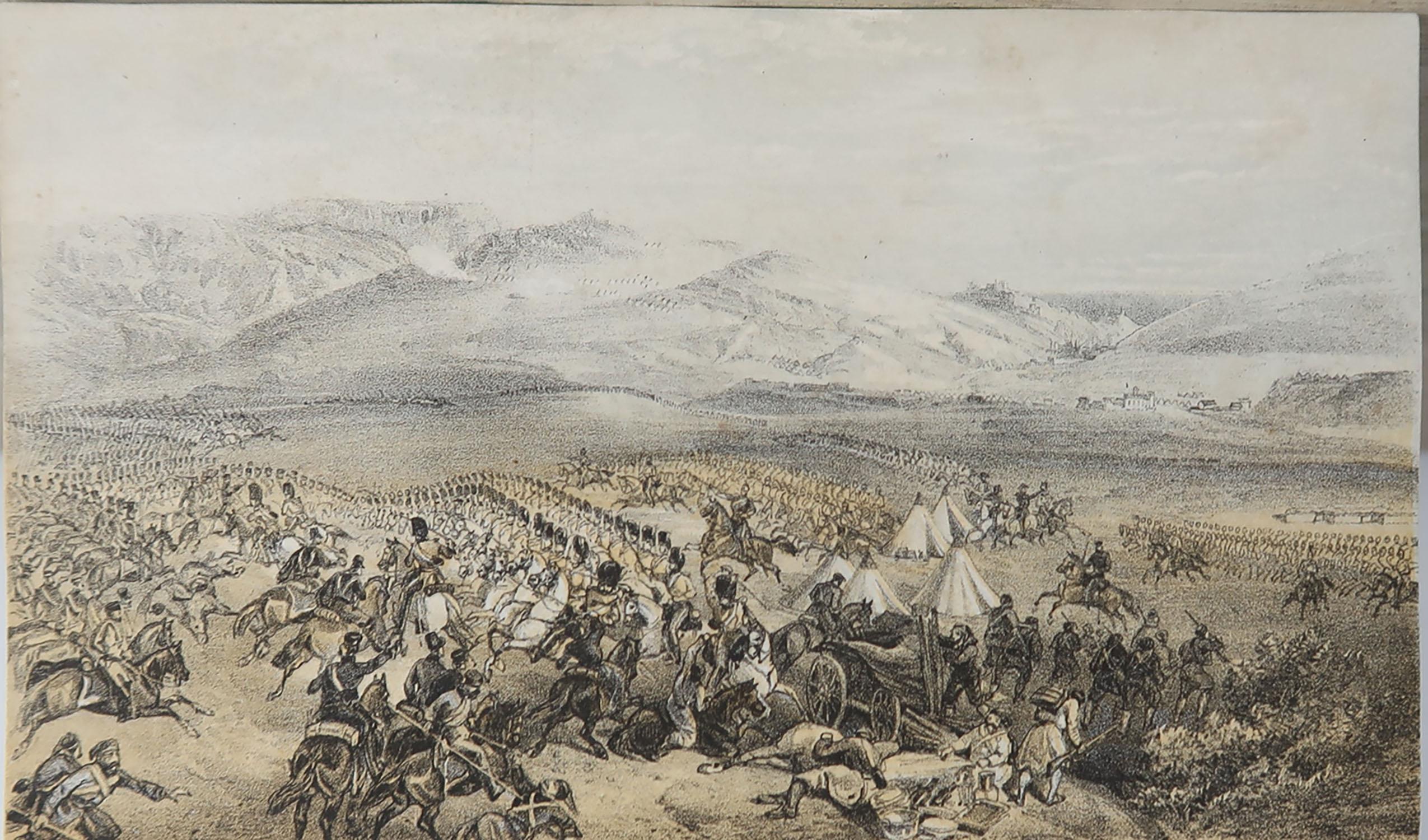 Ensemble de 12 gravures anciennes originales des guerres de Crimée, vers 1860 Bon état - En vente à St Annes, Lancashire