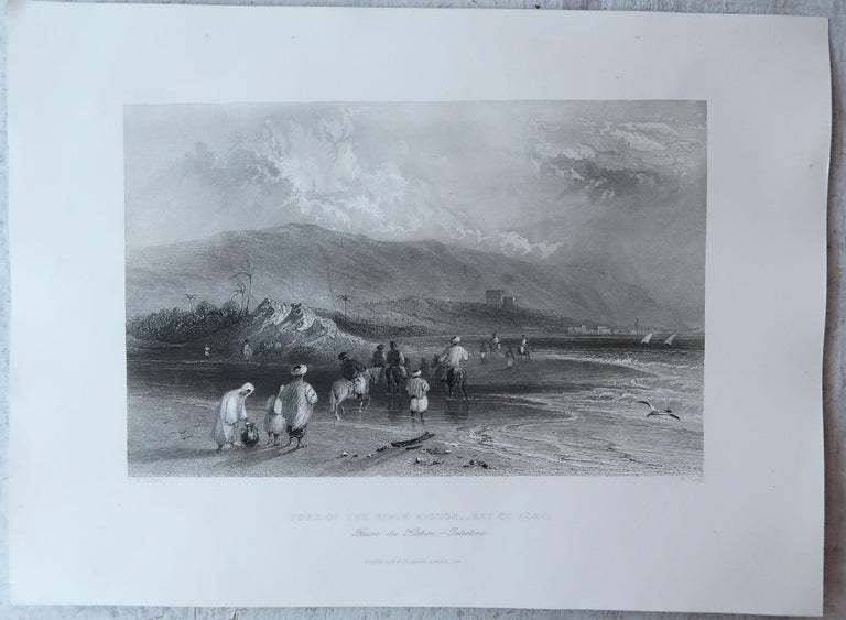 Set of 12 Original Antique Prints of the Levant / Holy Land /Middle