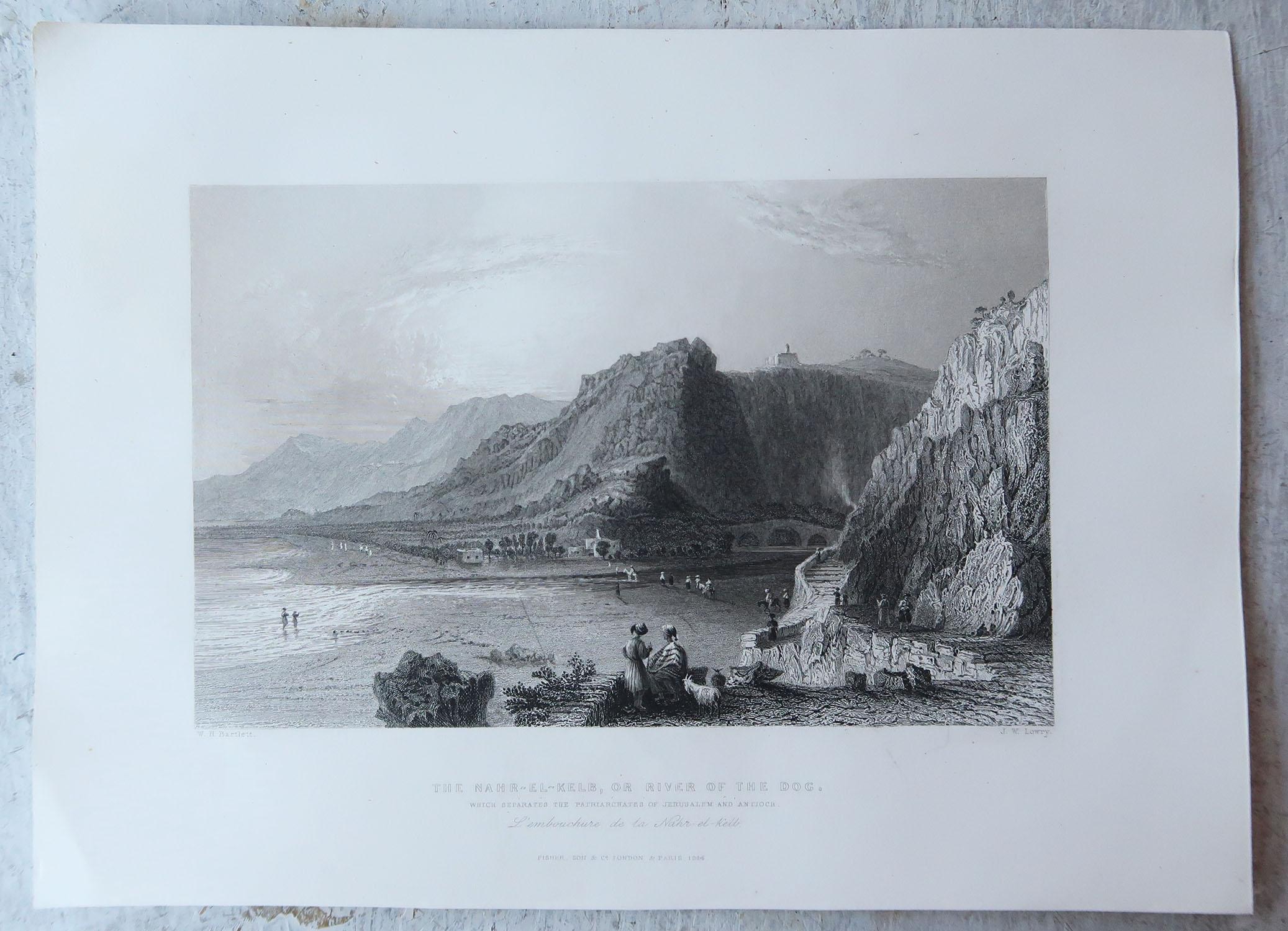 Other Set of 12 Original Antique Prints of the Levant / Holy Land /Middle East. C 1840