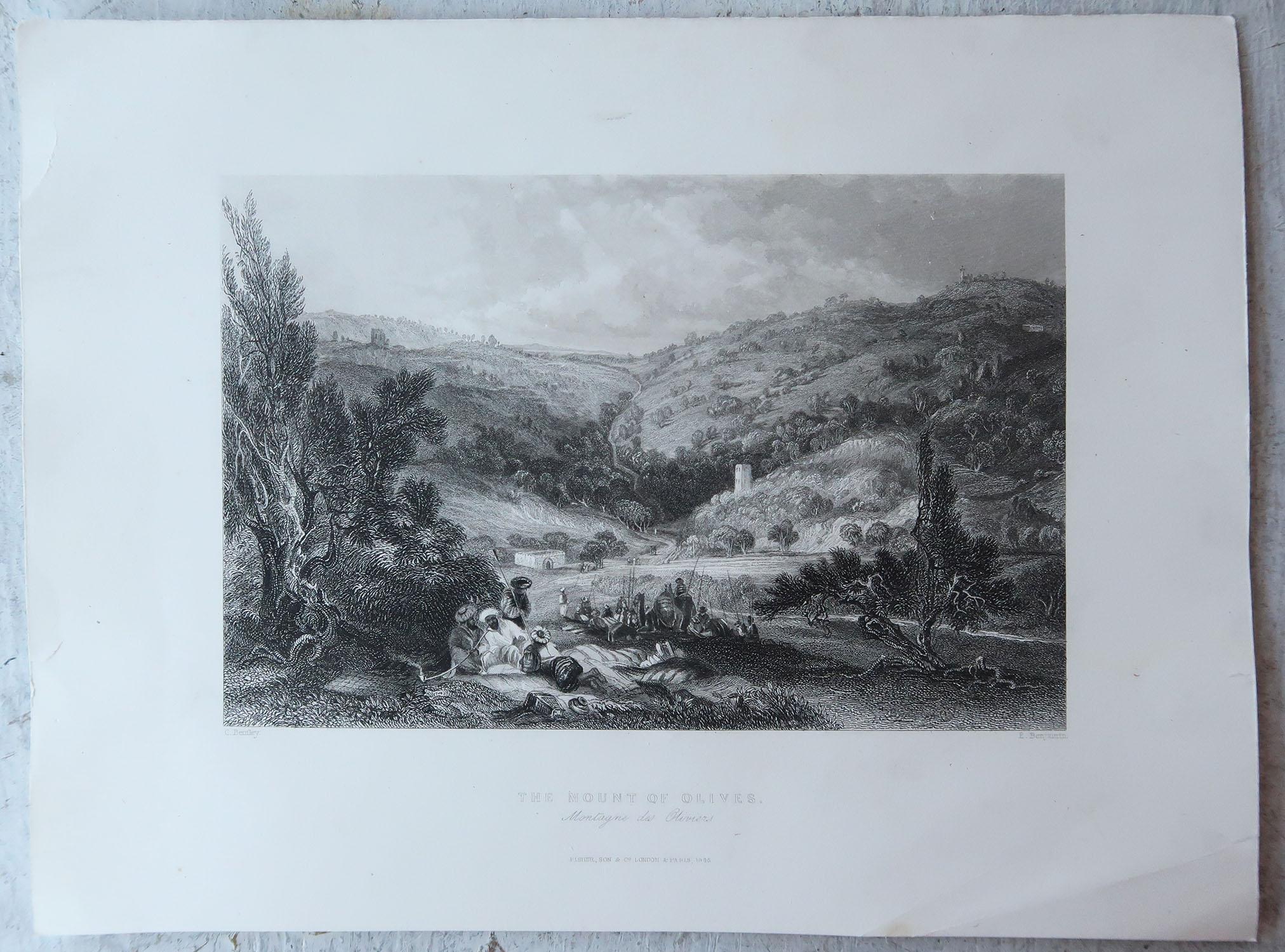 Set of 12 Original Antique Prints of the Levant / Holy Land /Middle East. C 1840 In Good Condition In St Annes, Lancashire