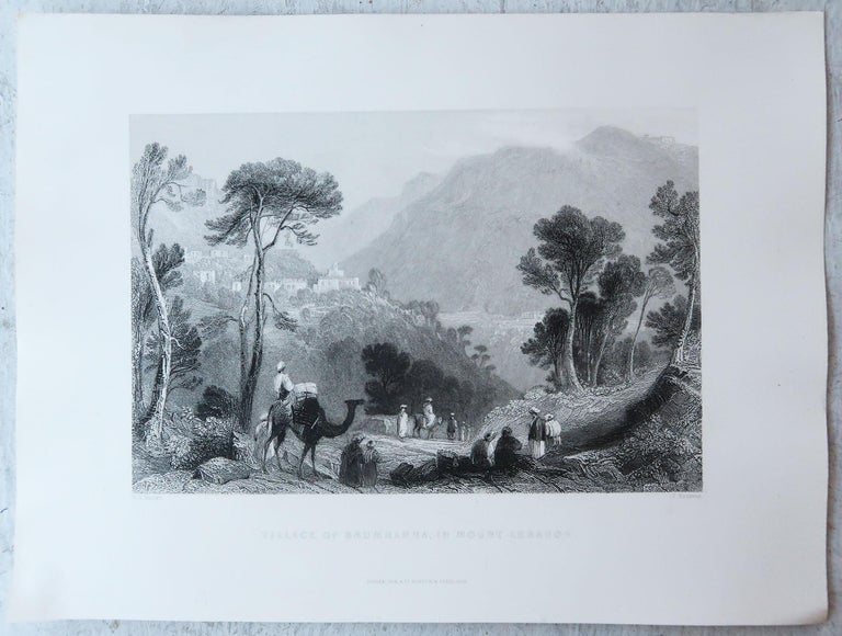 Set of 12 Original Antique Prints of the Levant / Holy Land /Middle