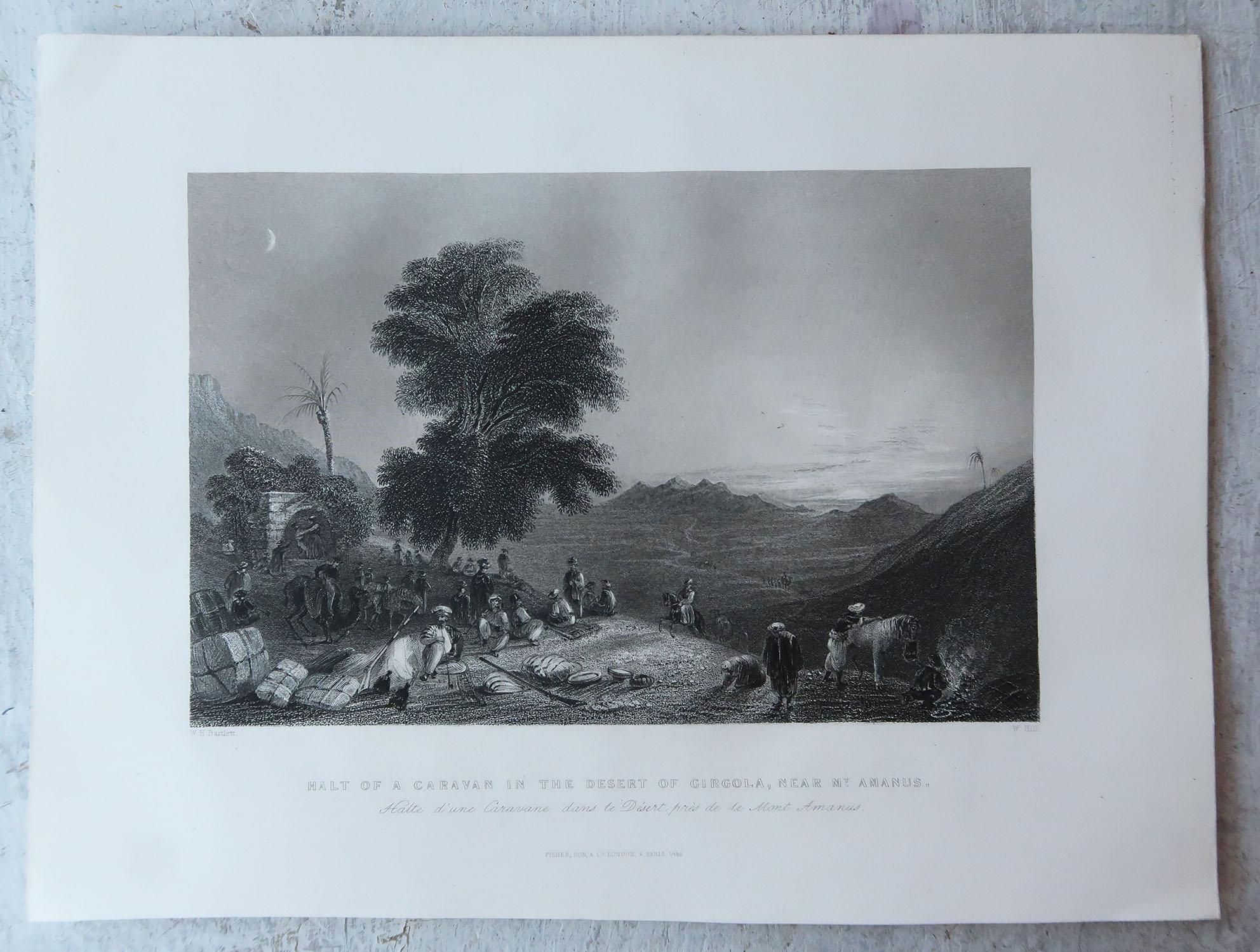 Mid-19th Century Set of 12 Original Antique Prints of the Levant / Holy Land /Middle East. C 1840