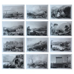 Set of 12 Original Antique Prints of the Levant / Holy Land /Middle East, C 1840