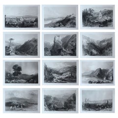 Set of 12 Original Antique Prints of the Levant / Holy Land /Middle East. C 1840