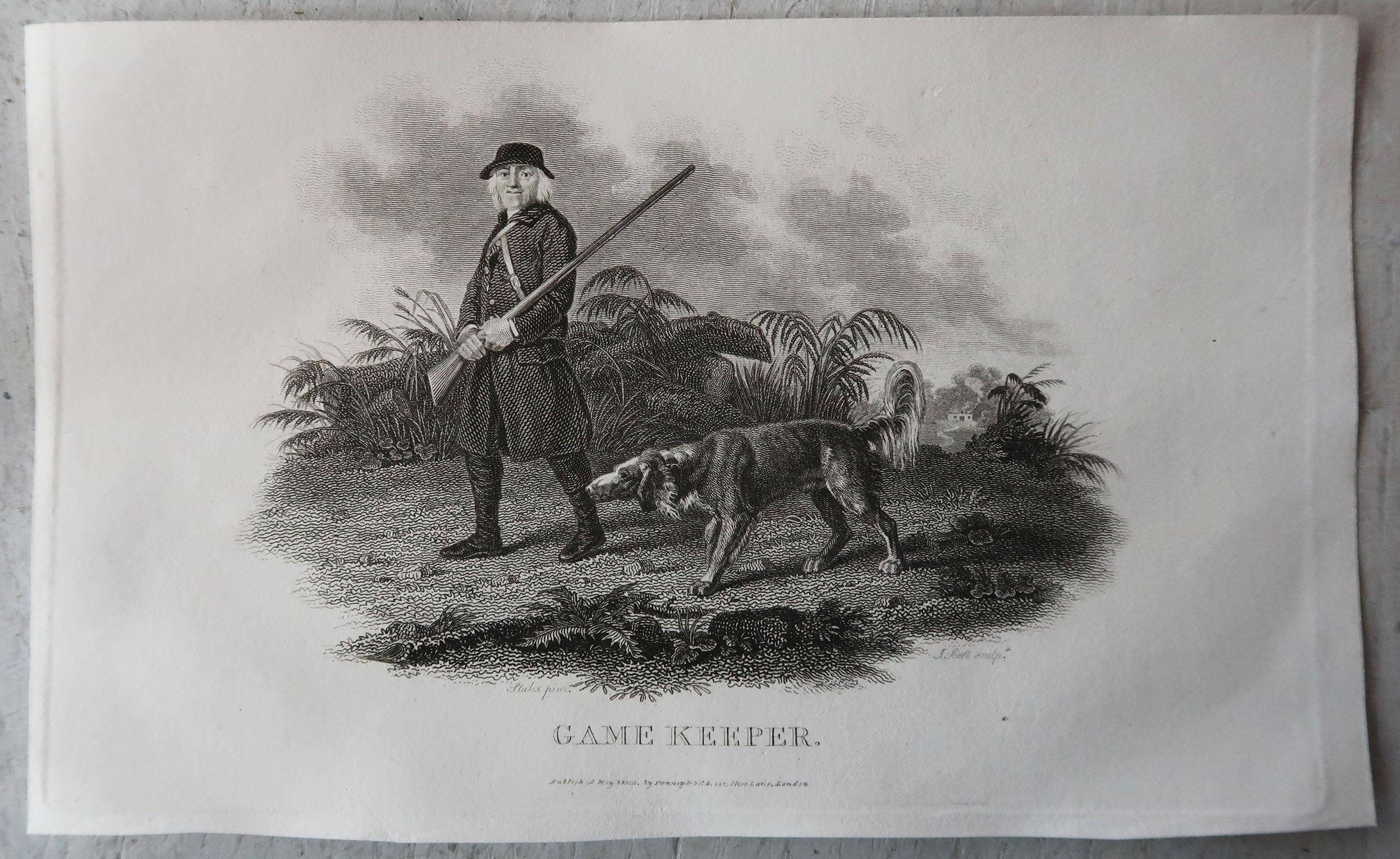 Set of 12 Original Antique Sporting Prints. Dated 1801 For Sale 4