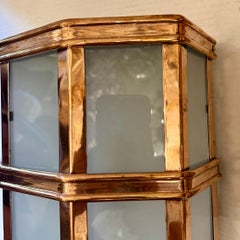 Set of 12 Outdoor Copper Lanterns. Sold per pair