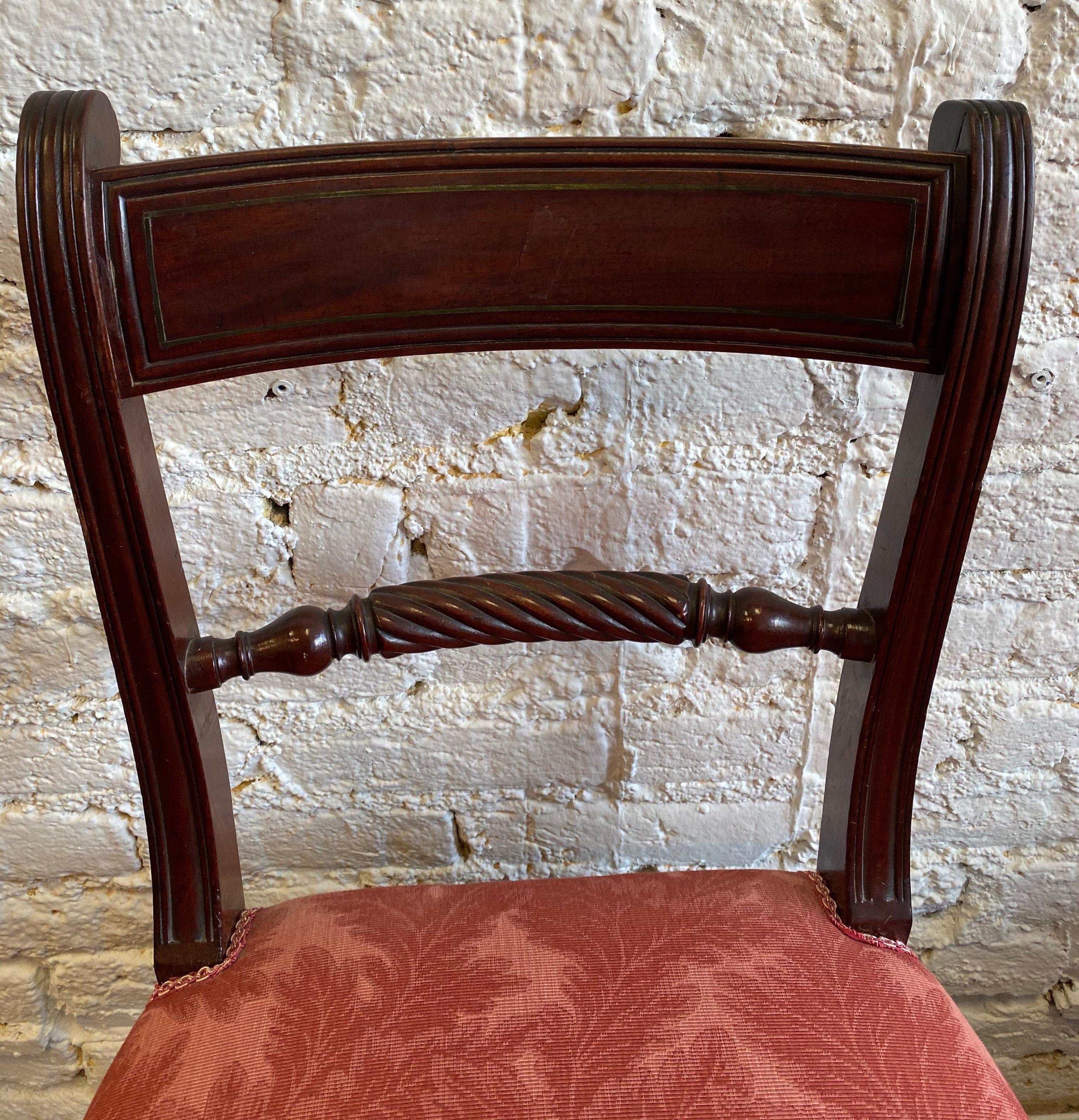 Set of 12 Period 19th Century English Regency Mahogany Dining Chairs 3