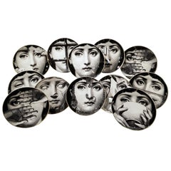 Set of 12 Piero Fornasetti for Rosenthal "JULIA" Plates