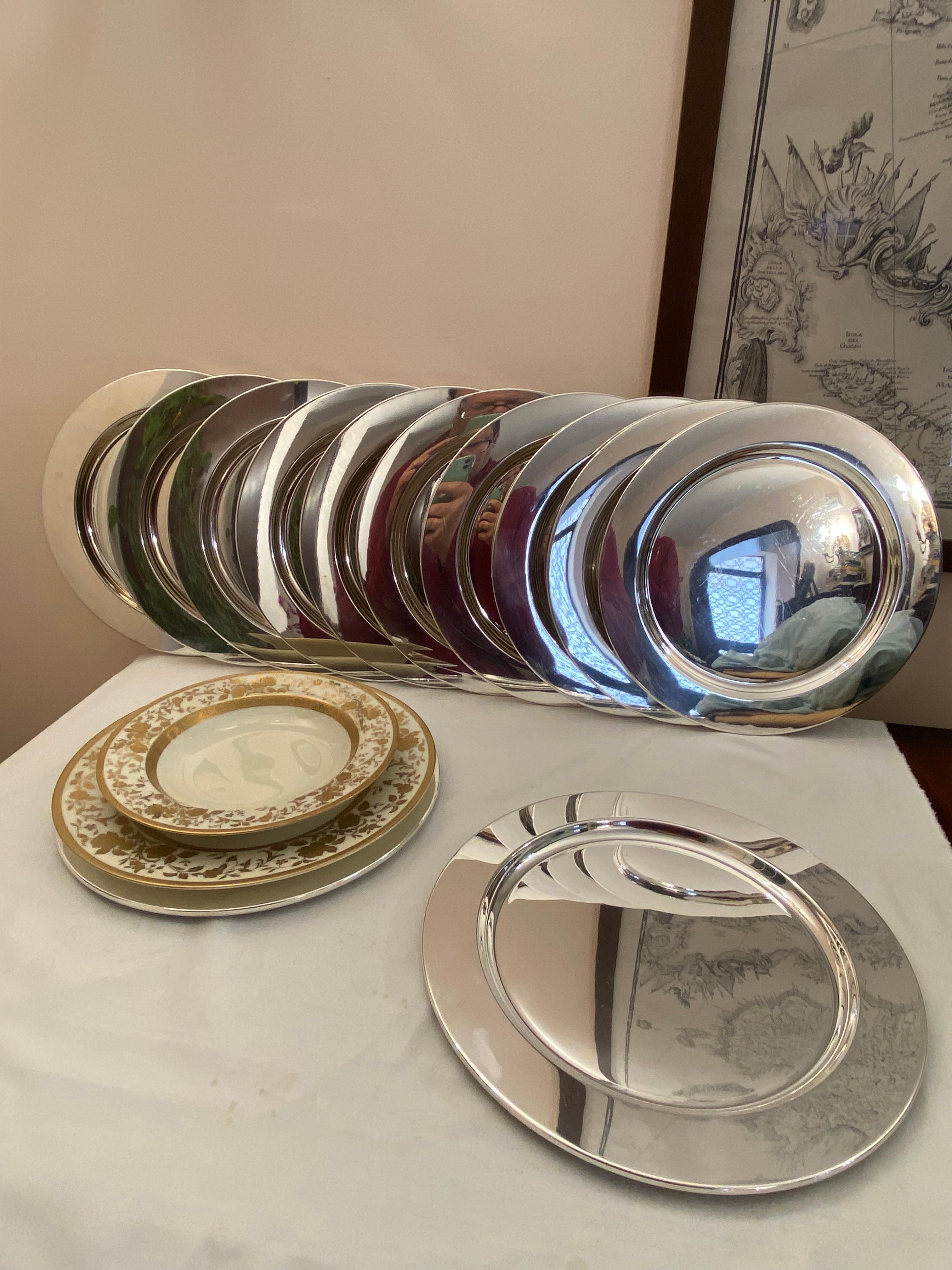 silver plated placemats