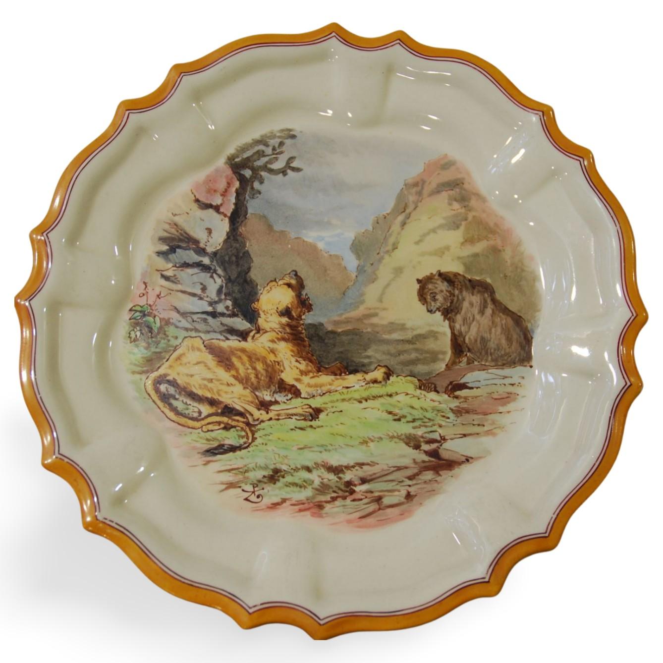 18th Century Set of 12 Plates, Aesop Fables, Wedgwood, circa 1860 For Sale