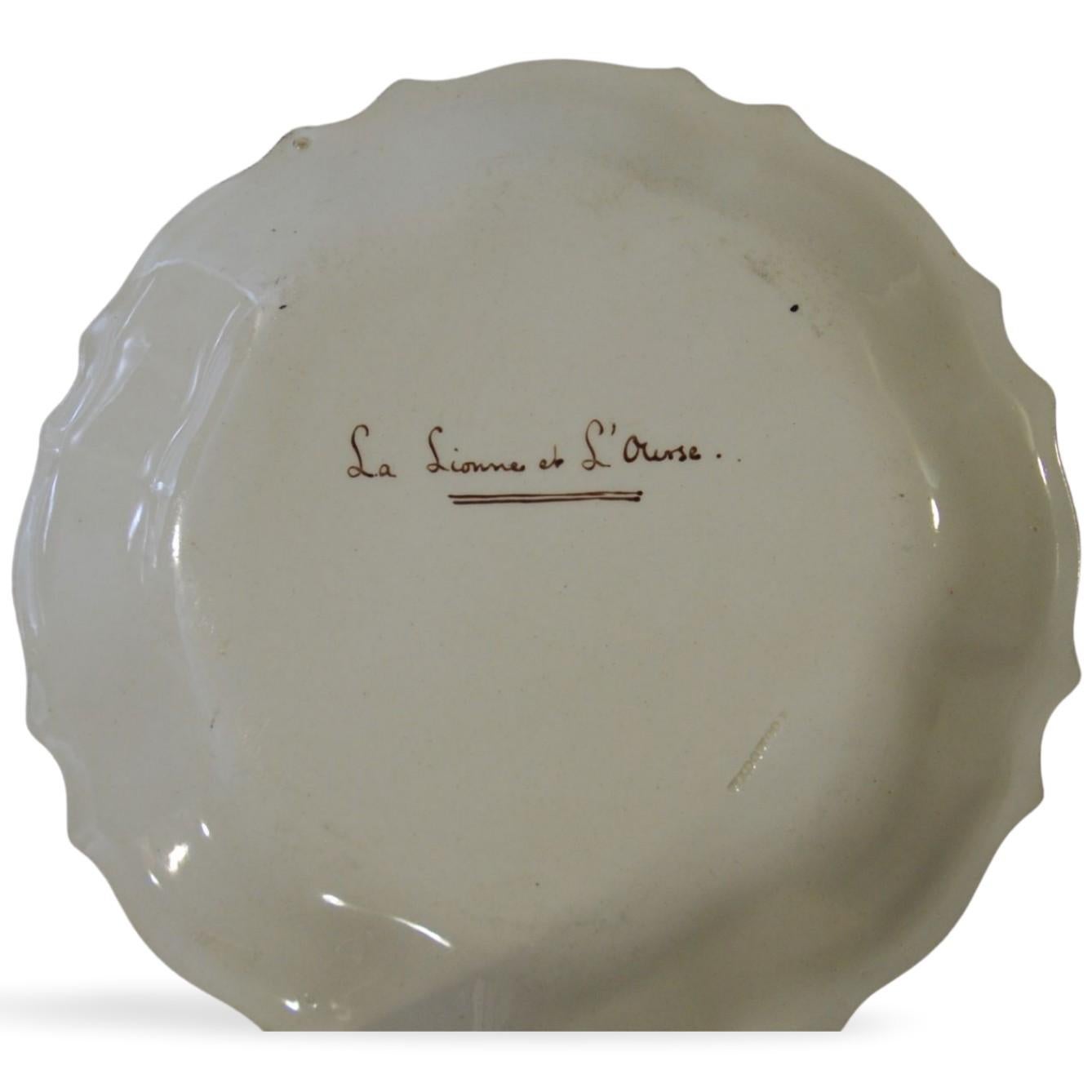 Creamware Set of 12 Plates, Aesop Fables, Wedgwood, circa 1860 For Sale