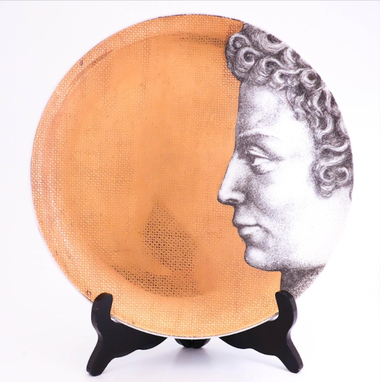 Mid-Century Modern Ensemble de 12 assiettes, Piero Fornasetti, Adamo/Adamo en vente