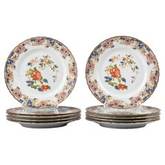 Set von 12 Esstellern aus Porzellan, hergestellt von Bernardaud Limoges, Modell Singapour