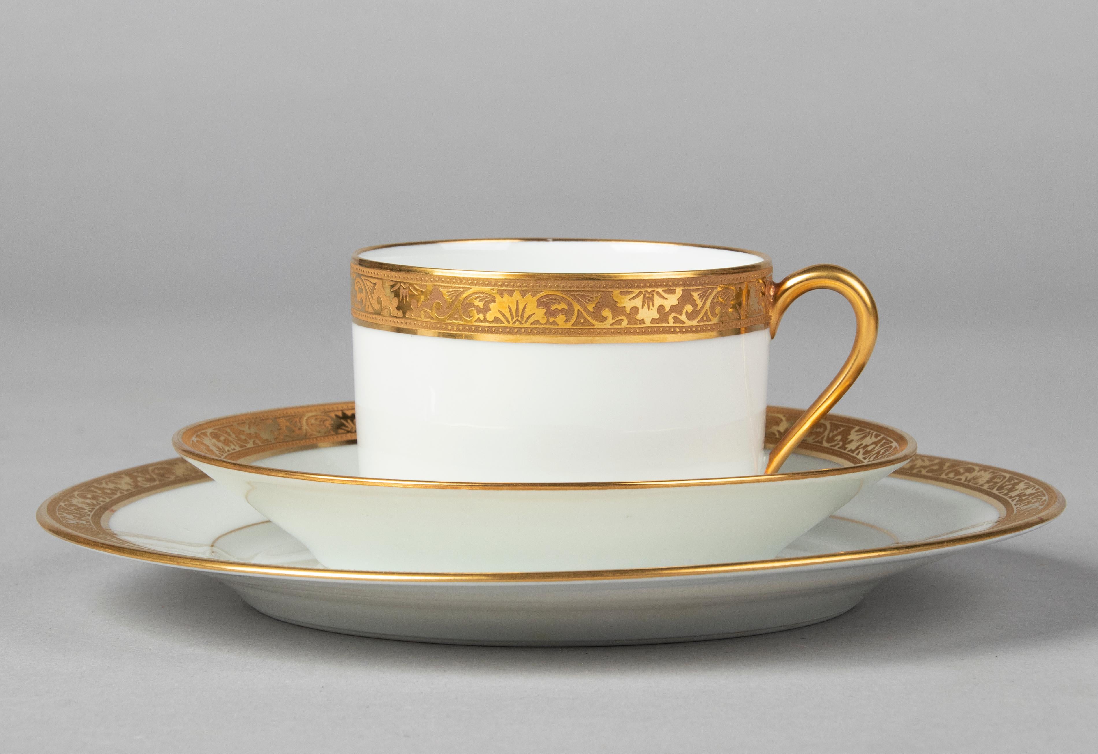 Set of 12 Porcelain Tea Trios by Raynaud Limoges 10
