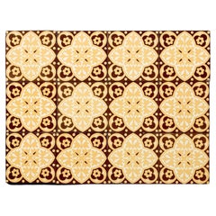 Used Set of 12 Reclaimed Godwin Encaustic Stylised Floral Floor Tiles