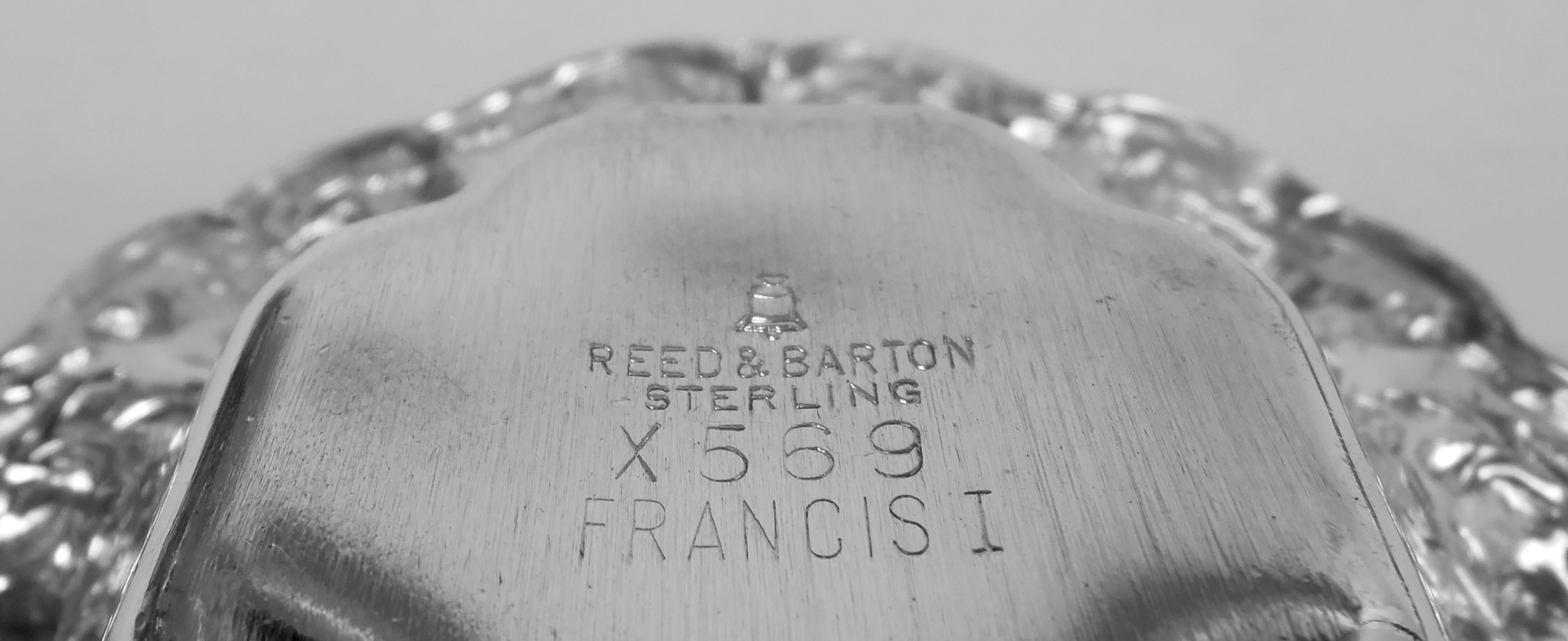 Set di 12 piatti per noci in argento sterling Reed & Barton Francis I in vendita 1