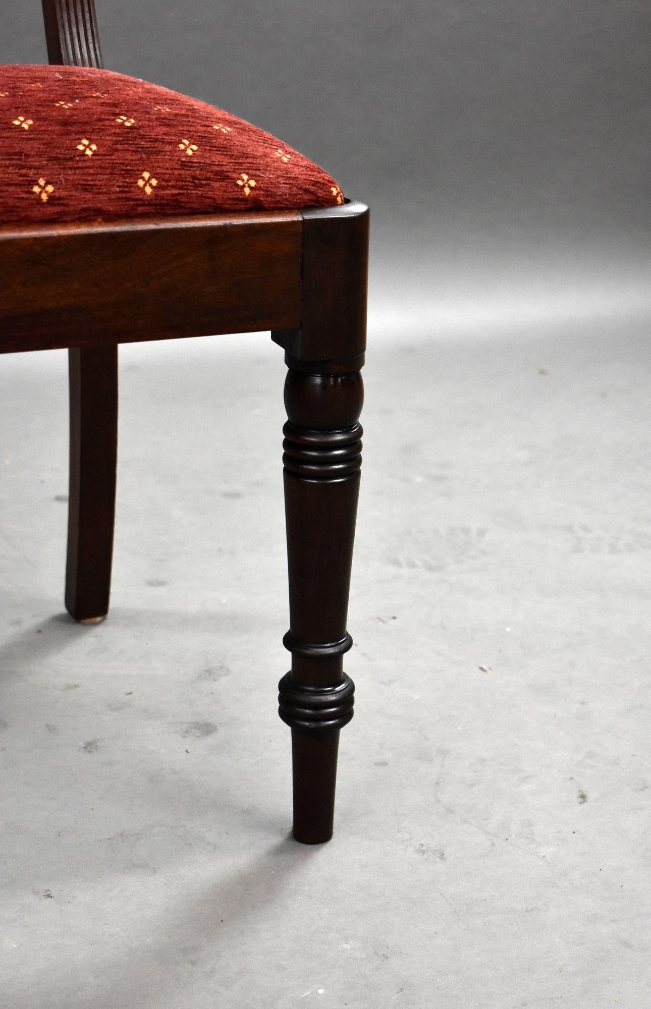 Set of 12 Regency Mahogany Dining Chairs For Sale 10