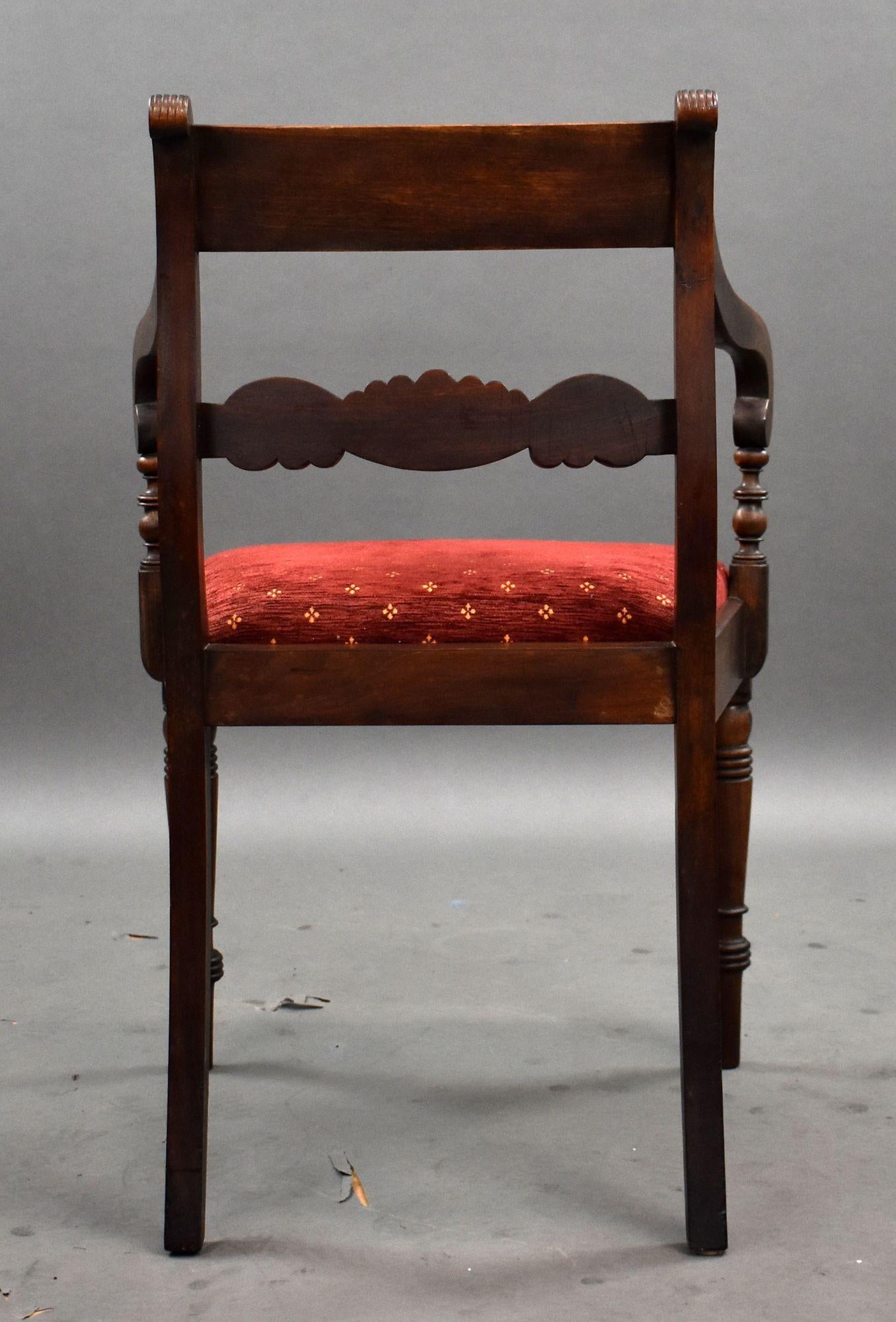 19th Century Set of 12 Regency Mahogany Dining Chairs For Sale