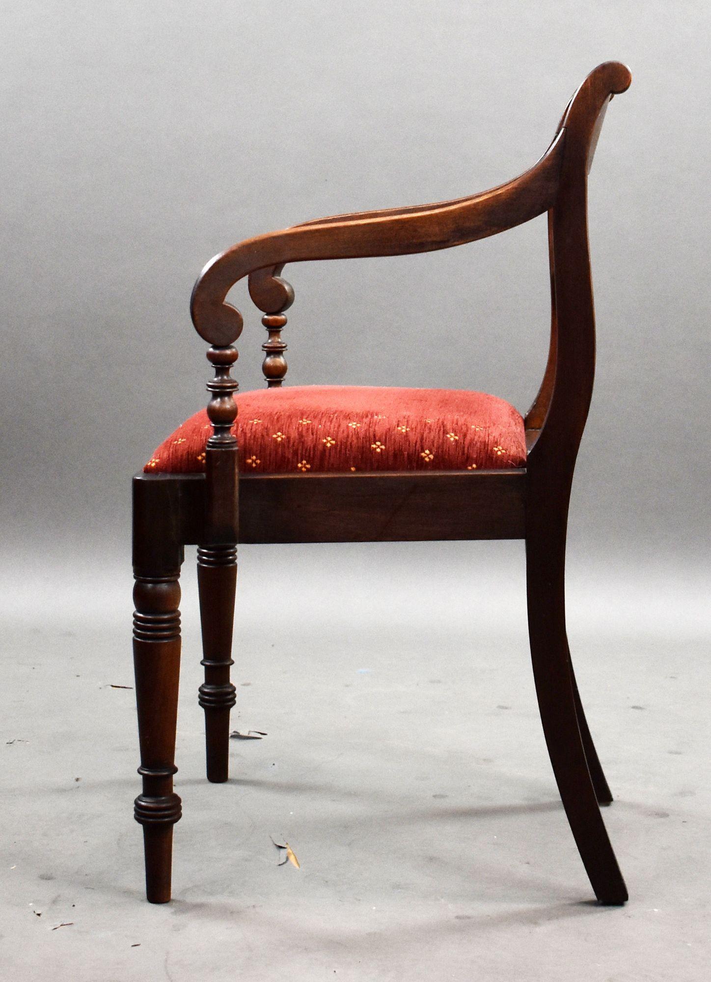 Set of 12 Regency Mahogany Dining Chairs For Sale 1