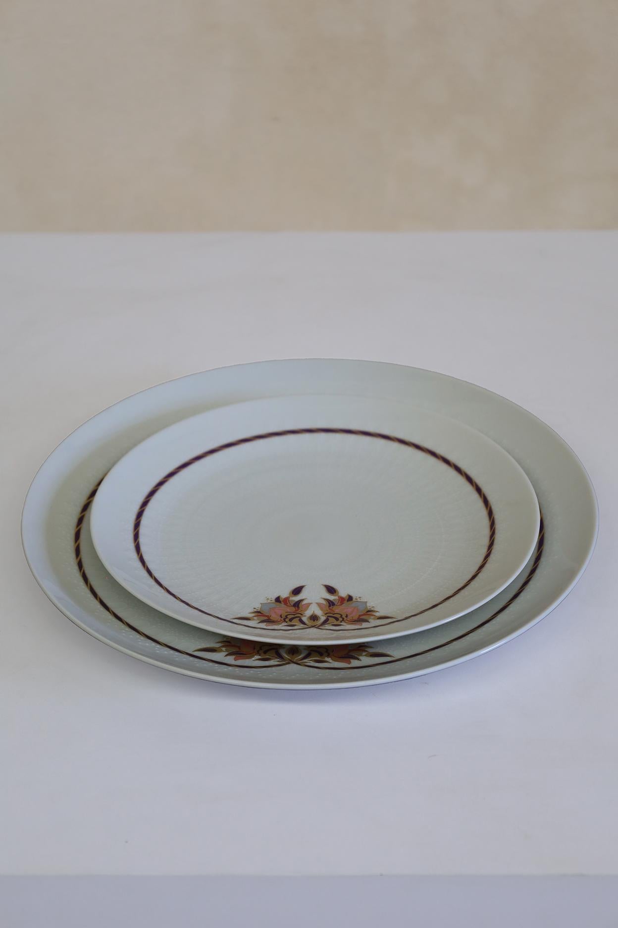 Hand-Crafted Set of 12 Rosenthal Classic Rose Salad Plates For Sale
