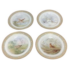 Lote de 12 Plato llano juego Flora Danica nº 3549 de Royal Copenhagen
