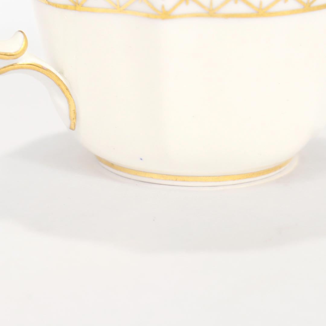 Set of 12 Royal Crown Derby Porcelain Border Imari Pattern 8450 Cups & Saucers For Sale 12