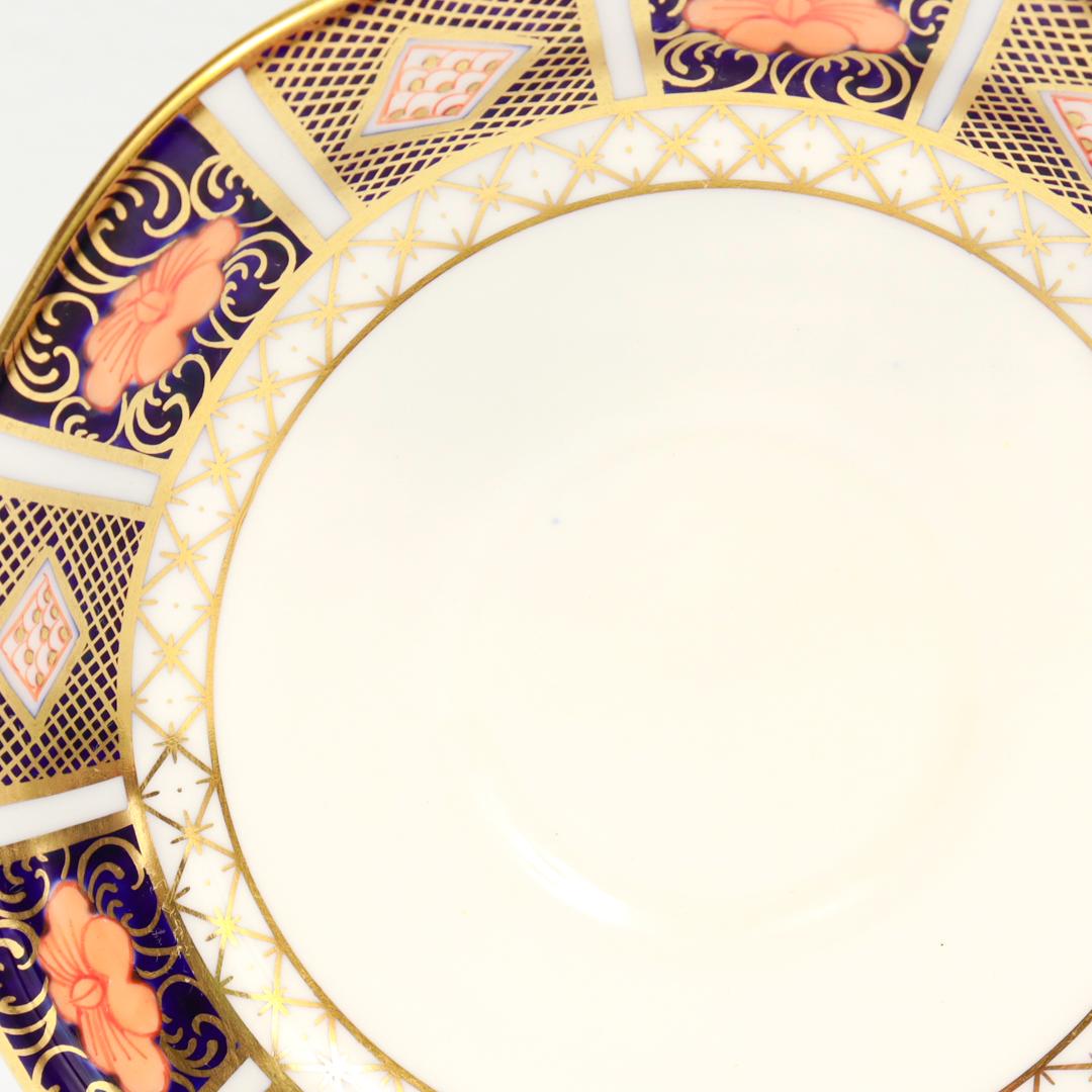 Set of 12 Royal Crown Derby Porcelain Border Imari Pattern 8450 Cups & Saucers For Sale 13