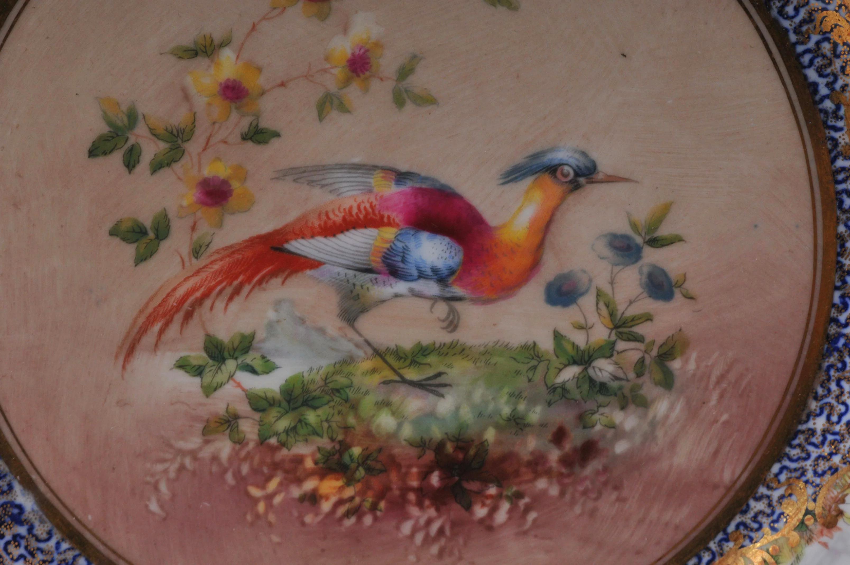 English Set of 12 Royal Doulton Porcelain Plates Depicting Game Birds