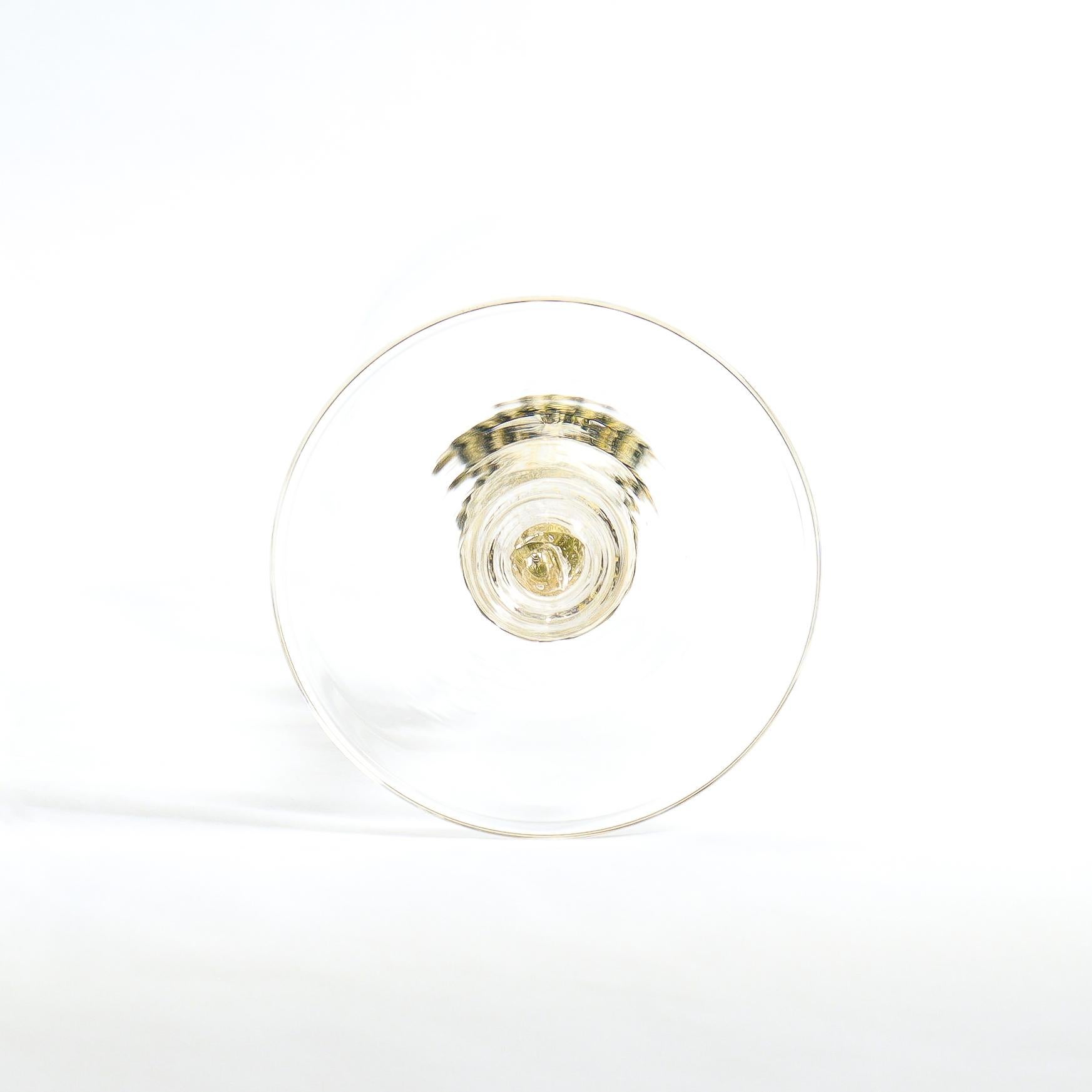 Ensemble de 12 gobelets à vin en verre vénitien / Murano avec noir et or, de Salviati en vente 2
