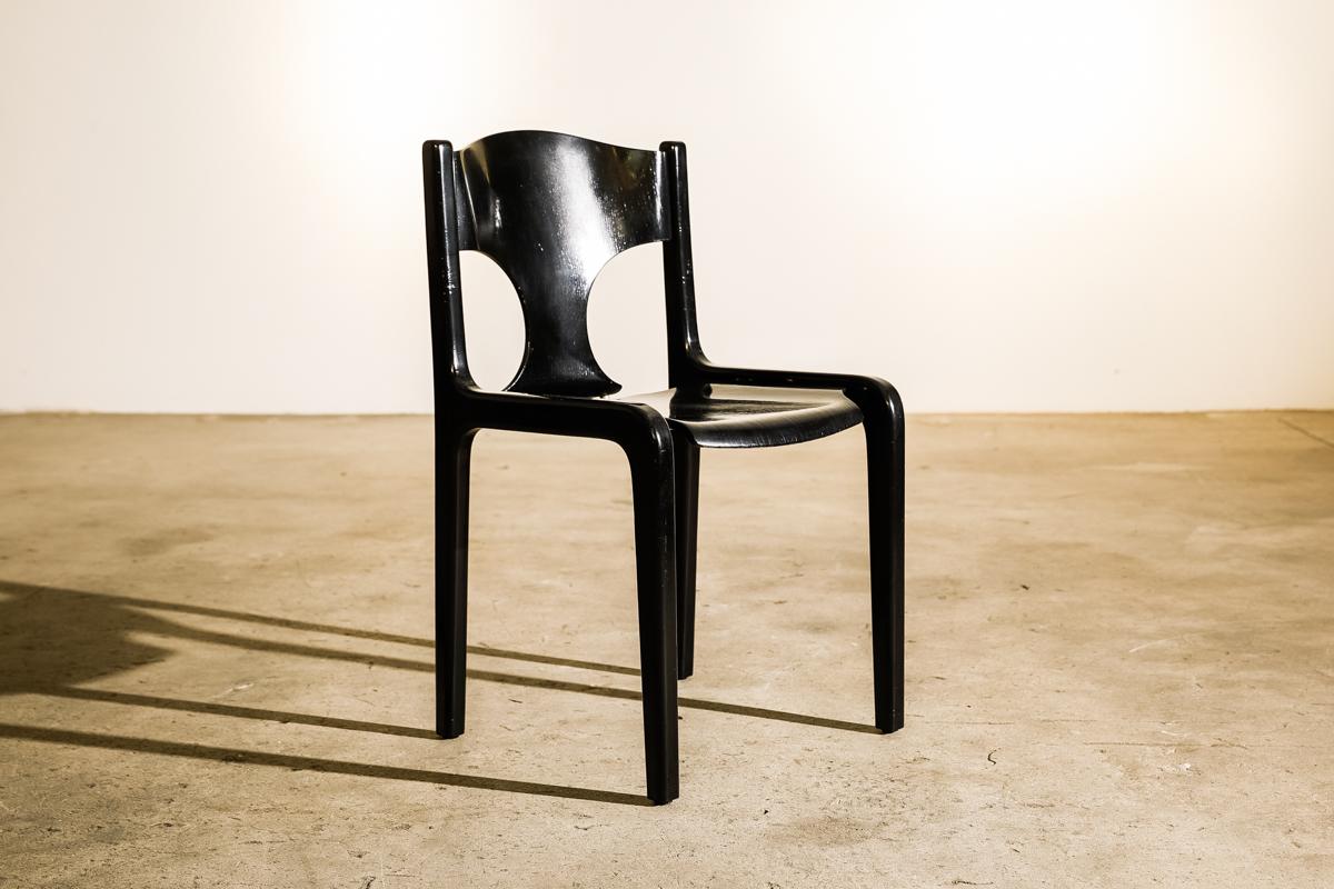 Italian Set of 12 Savini Dining Chairs by Augusto Savini for Pozzi
