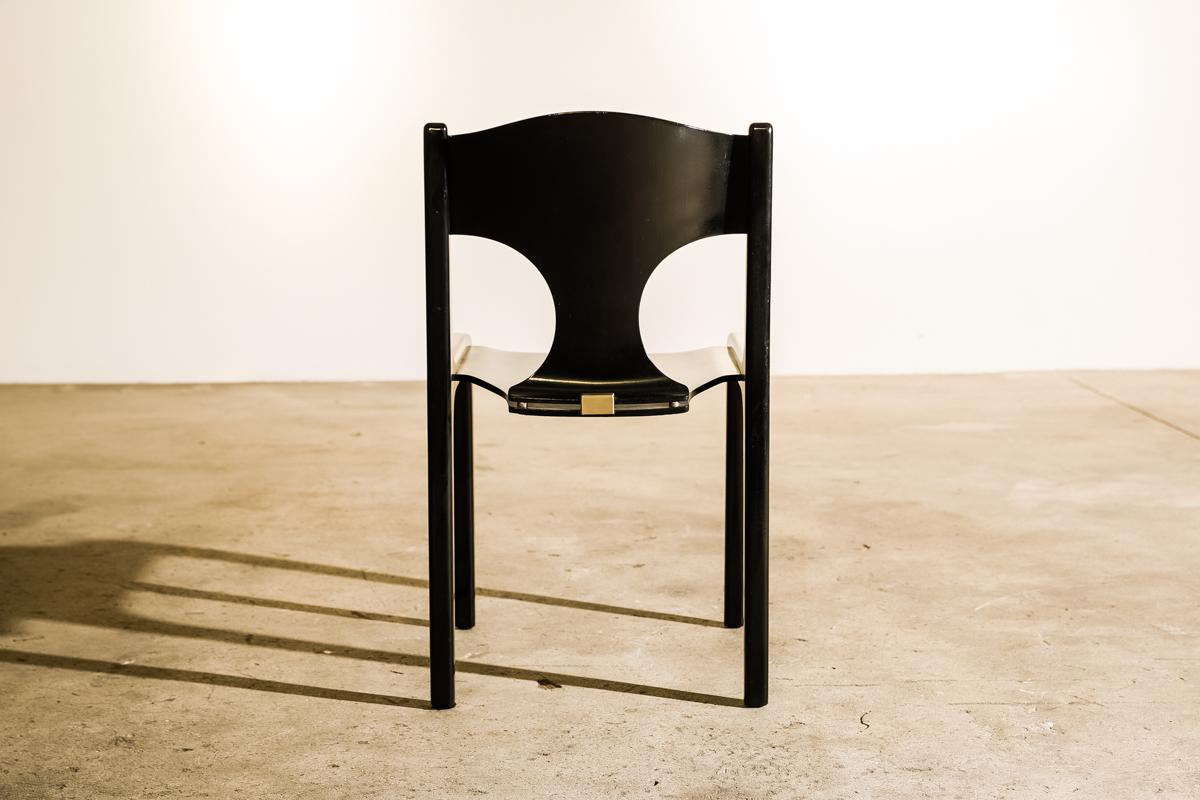 20th Century Set of 12 Savini Dining Chairs by Augusto Savini for Pozzi