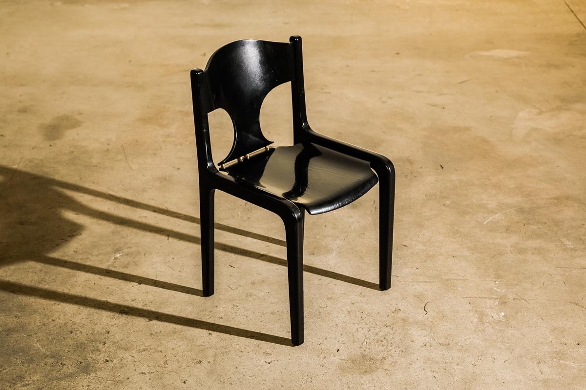 Set of 12 Savini Dining Chairs by Augusto Savini for Pozzi 3