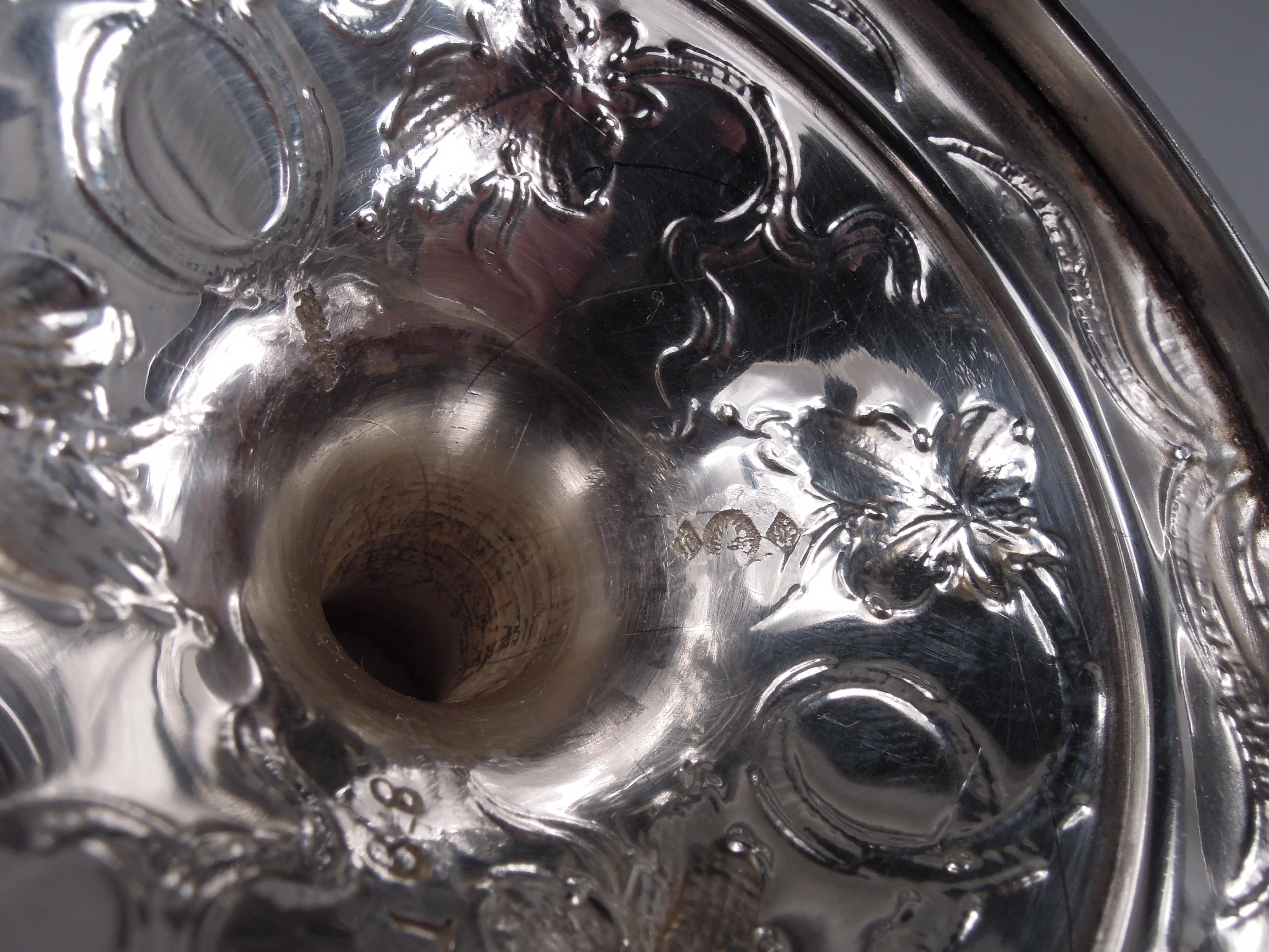 Set of 12 Schofield Baltimore Sterling Silver Grapevine Goblets For Sale 3