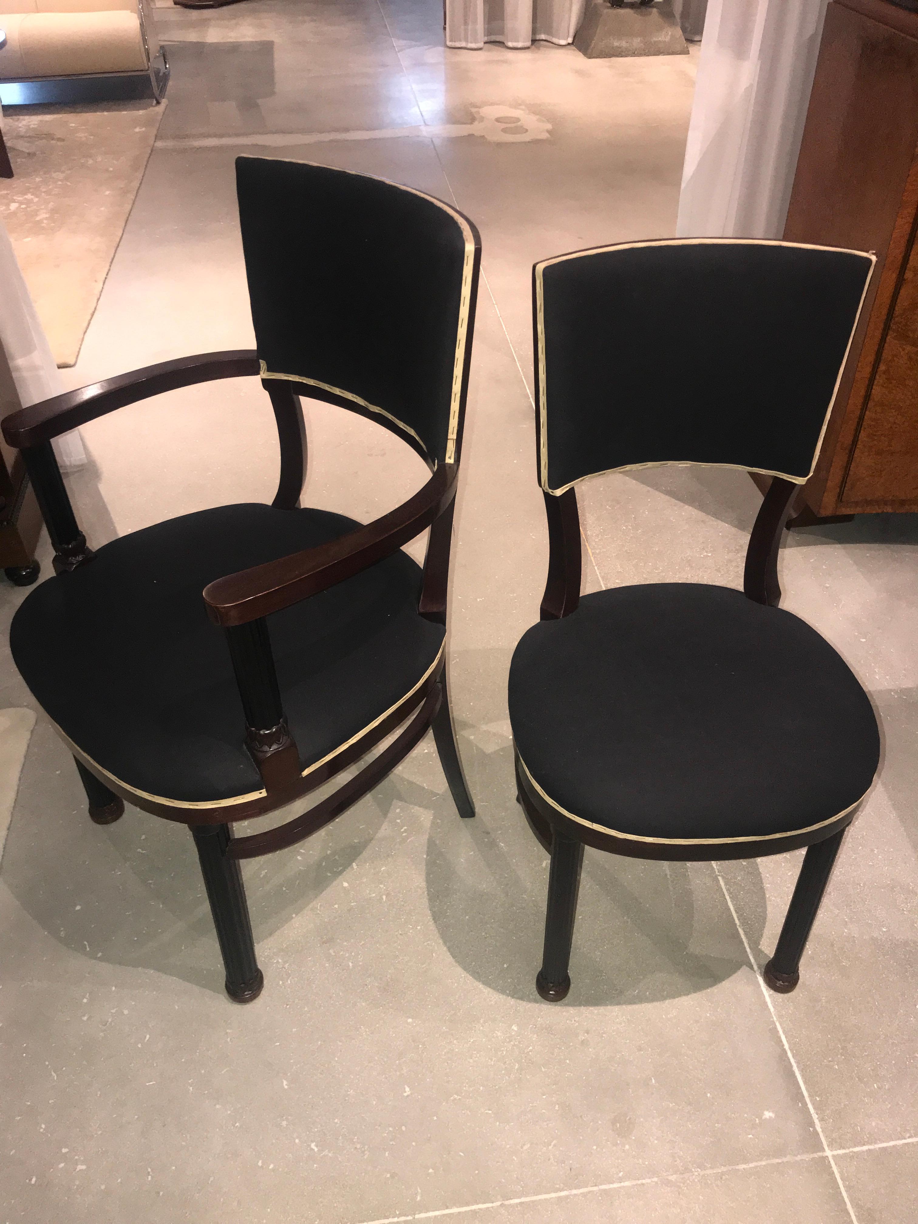 20th Century Set of 12 Sezession Dining Chairs For Sale