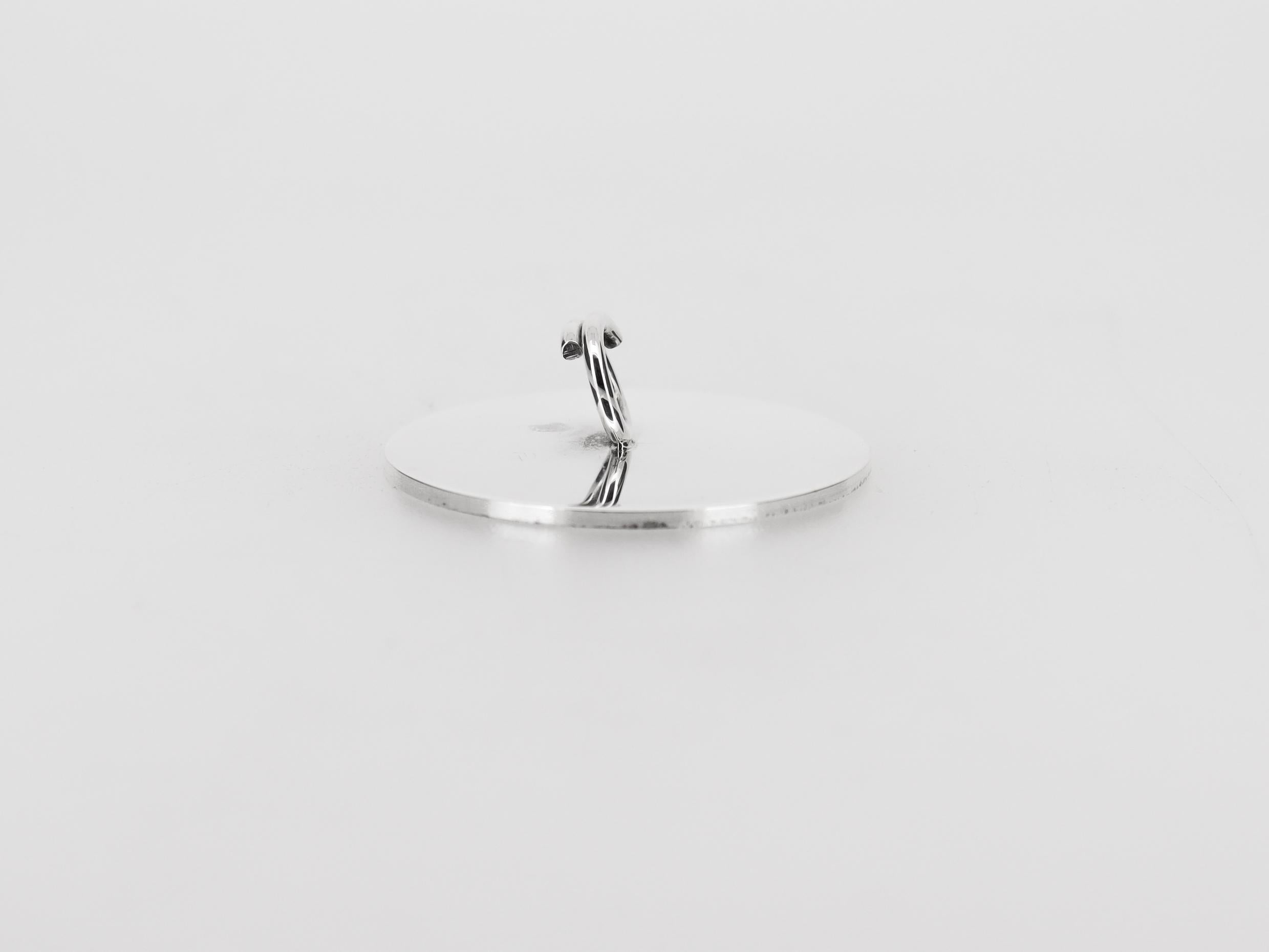 Juego de 12 portavasos de plata de ley firmados por Cartier, modernos de mediados de siglo en venta 8