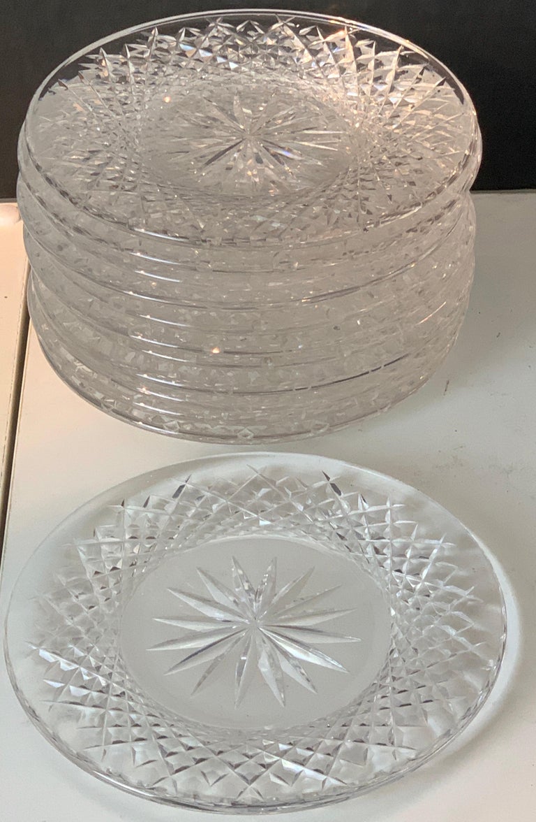 Set of 12 Signed Waterford Cut Crystal Plates at 1stDibs waterford