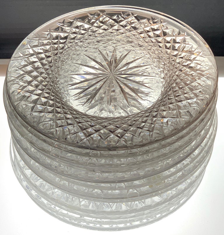 Set of 12 Signed Waterford Cut Crystal Plates at 1stDibs waterford