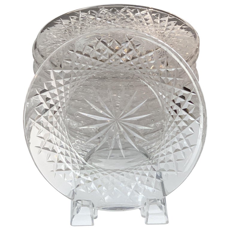 Set of 12 Signed Waterford Cut Crystal Plates at 1stDibs waterford