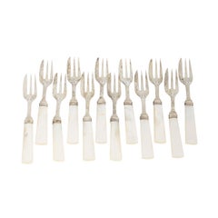 Set of 12 Silver Forks - Jose Rosas