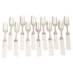 Set of 12 Silver Forks - Jose Rosas