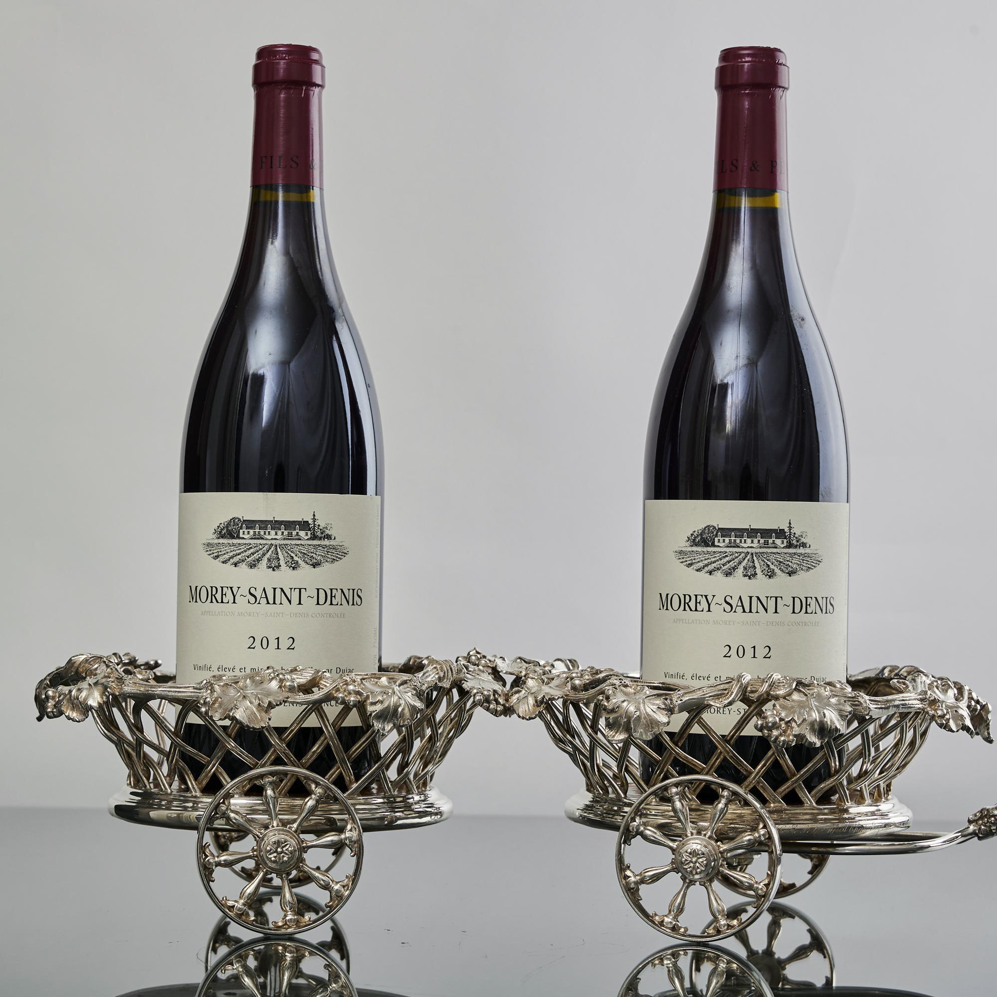 Victorien Trolley à sous-verre à vin victorien articulé en vente
