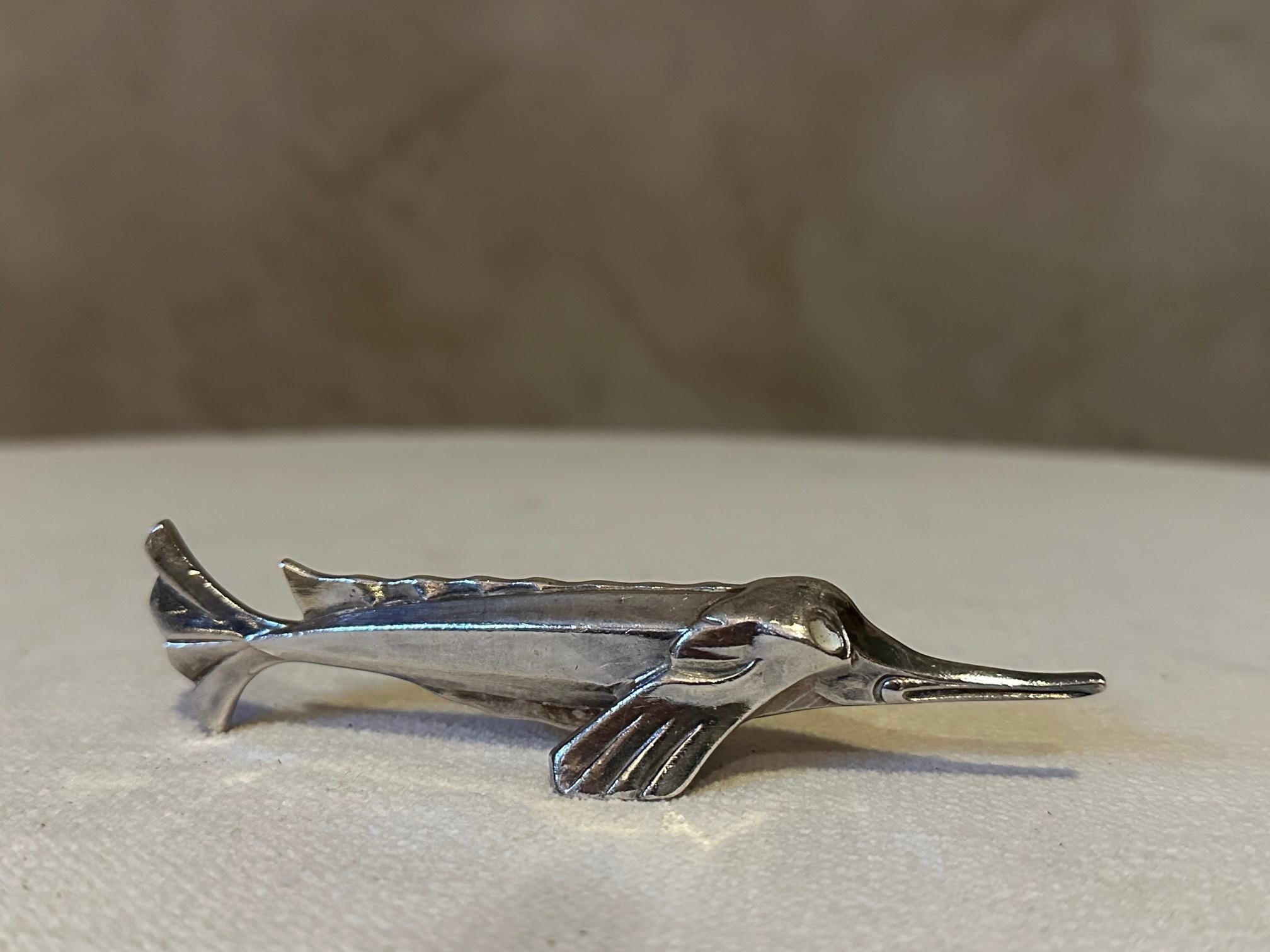 Mid-20th Century Set of 12 Silver plate Art Deco Christofle Knives Holder, 1930s For Sale