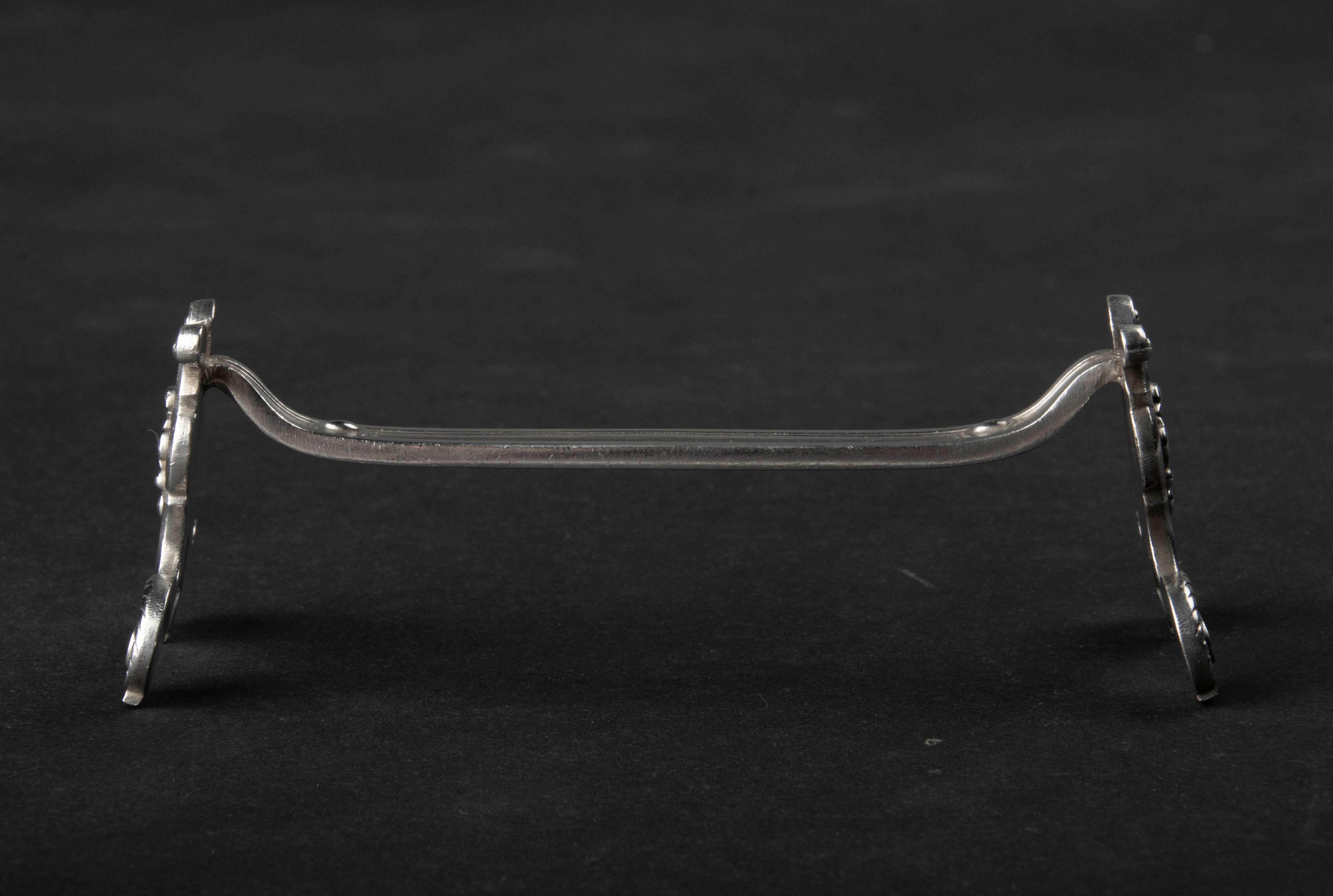 Set of 12 Silver Plated Knife Rests Made by Christofle Model Vendome 7